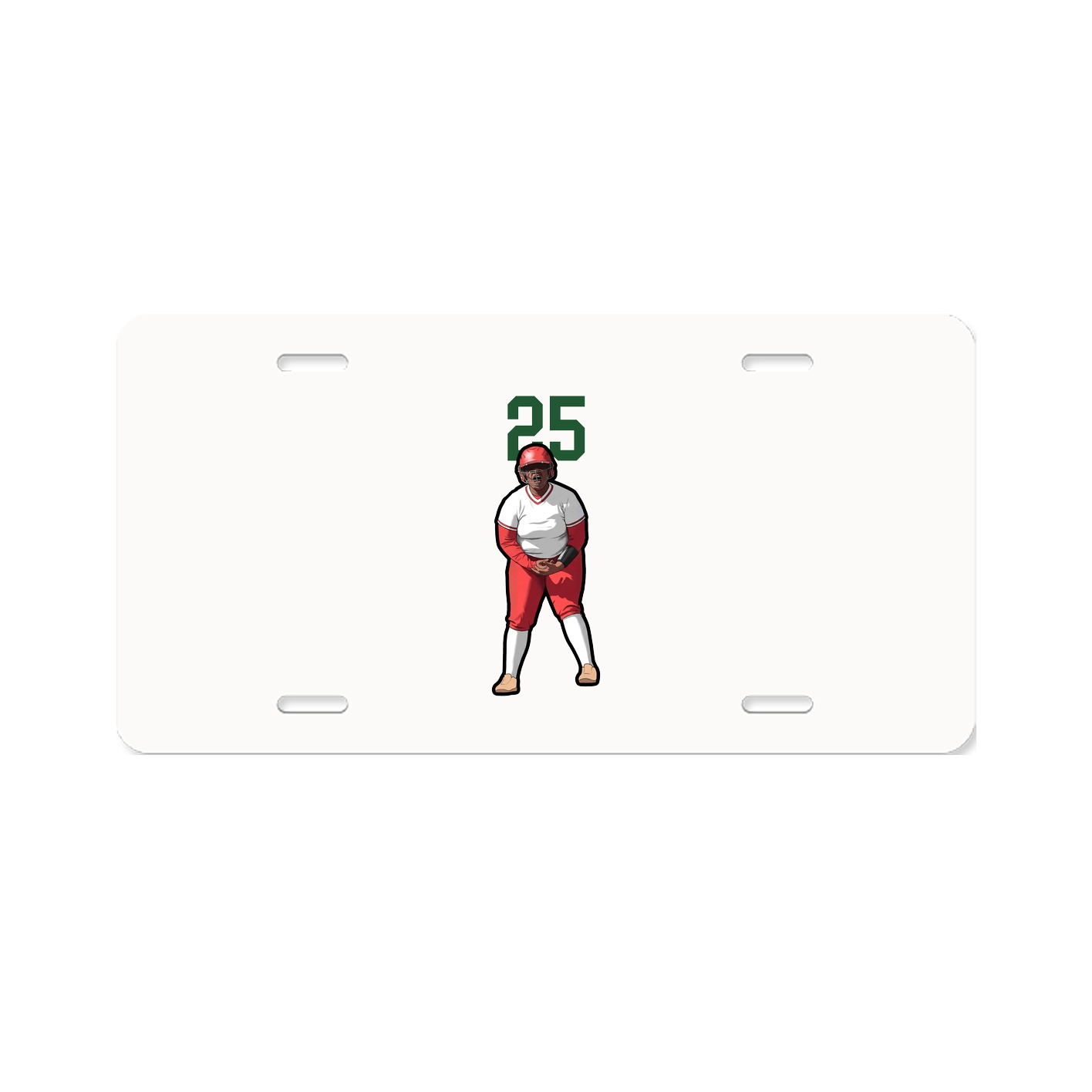 License Plate — Number Top in Classic