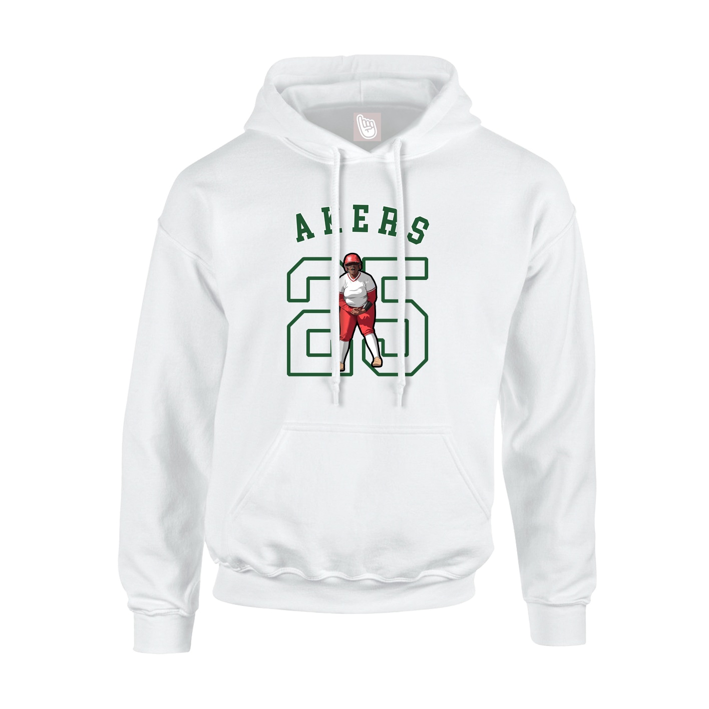 Hoodie — Shirsey Arch in White