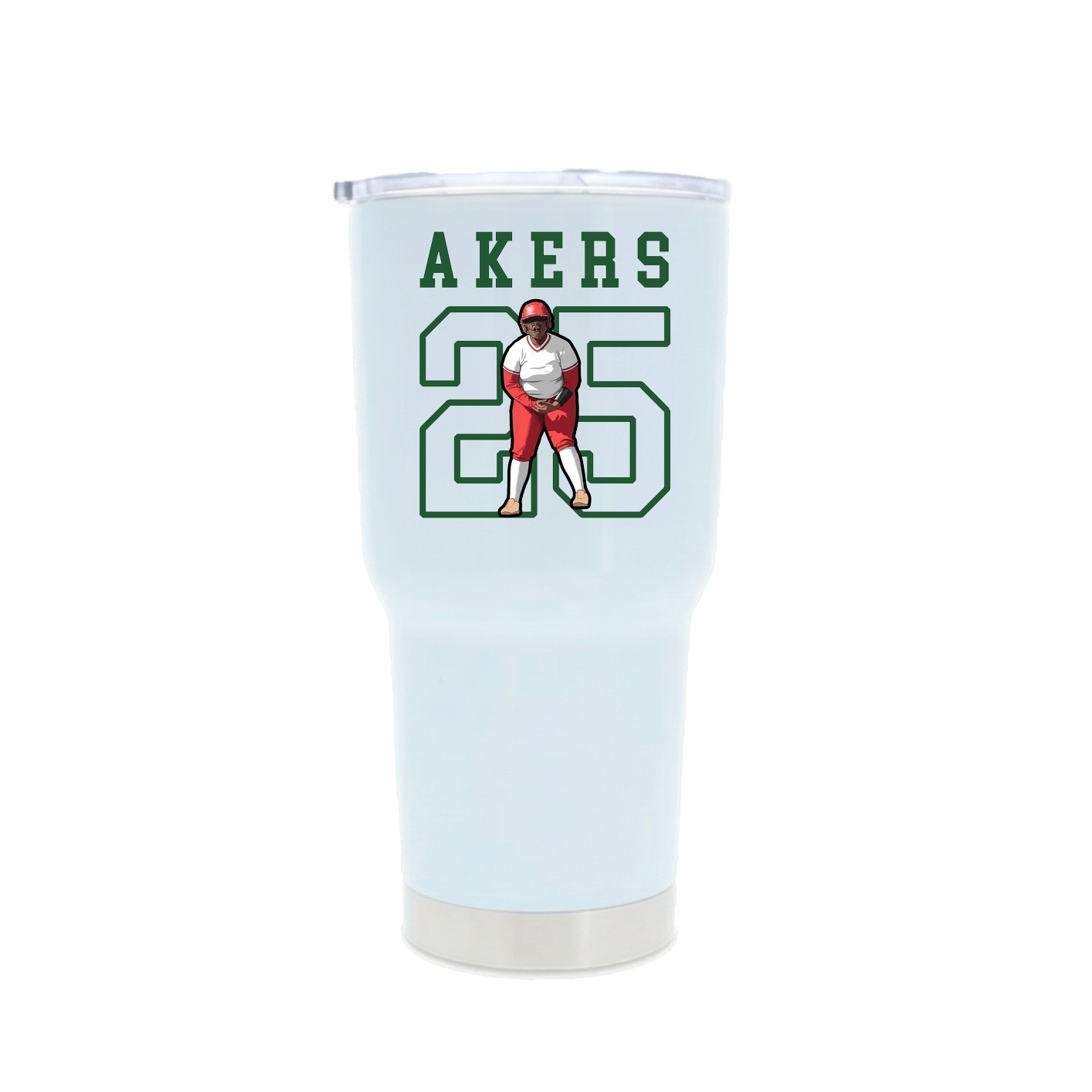 30oz Stainless Steel Tumbler — Shirsey in White