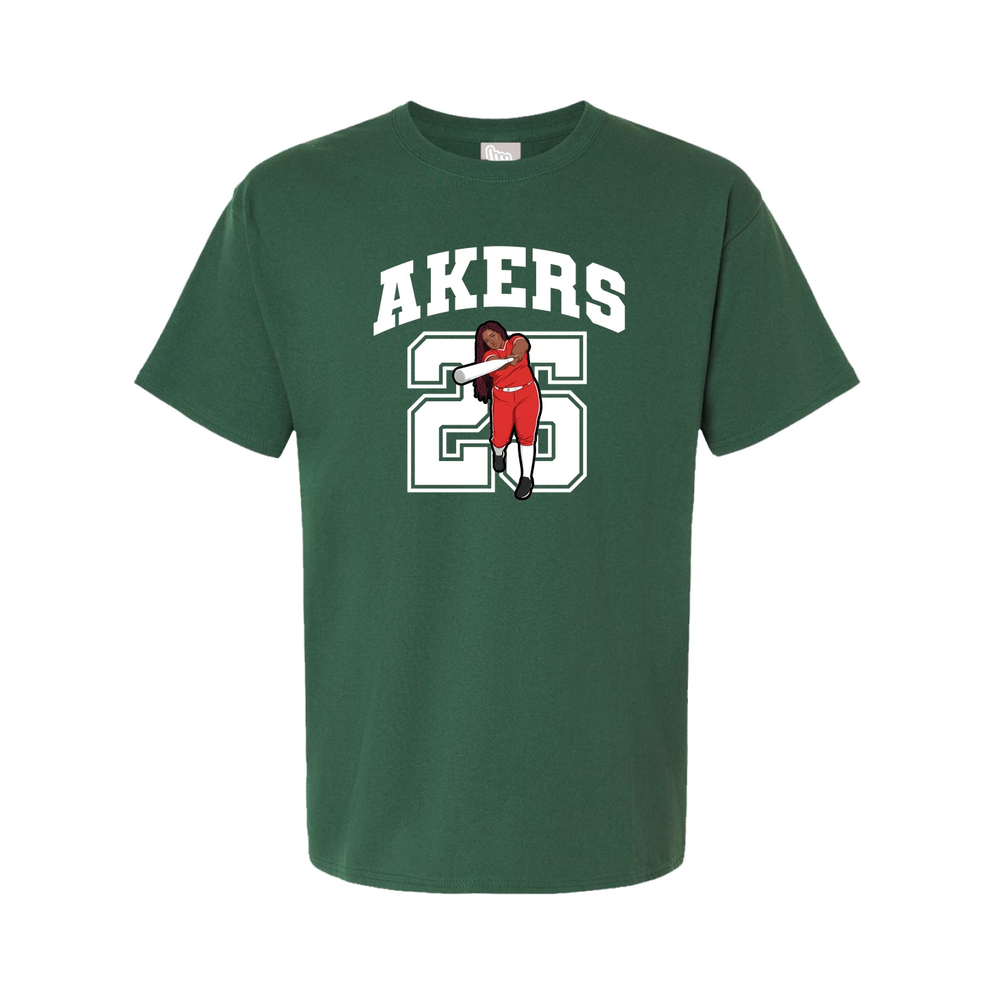 Youth Tee — Number in Green