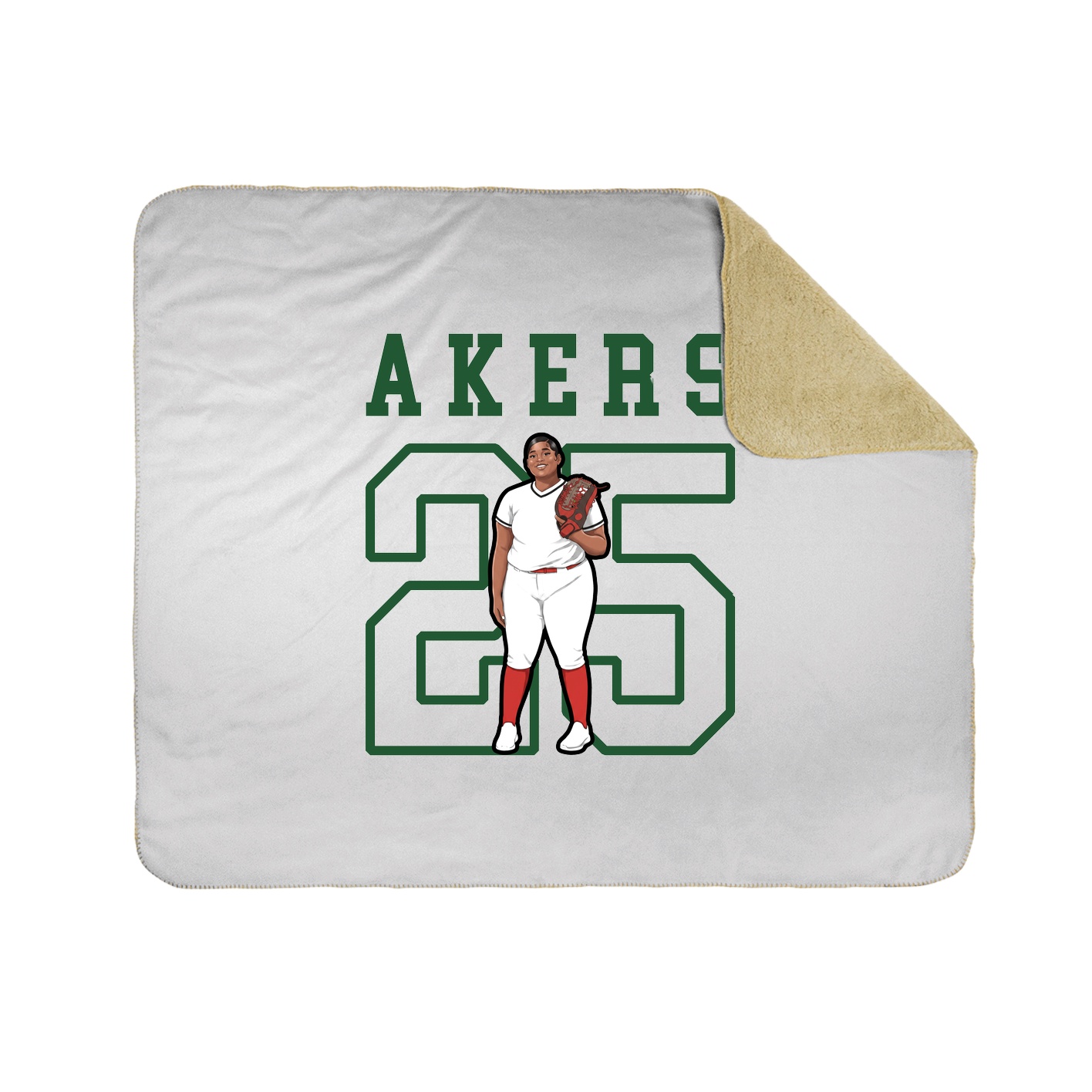 Throw Blanket — Shirsey in White