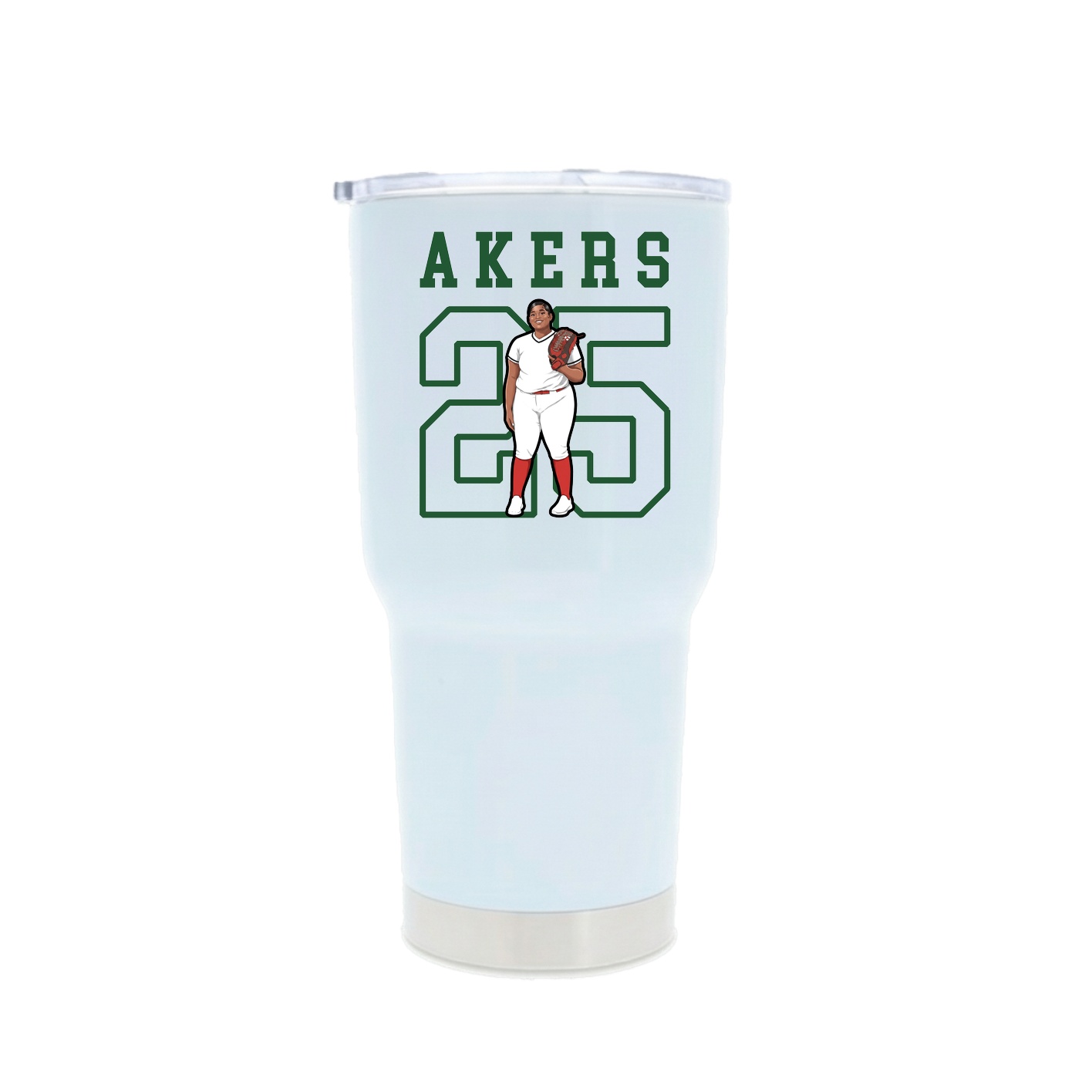 30oz Stainless Steel Tumbler — Shirsey in White