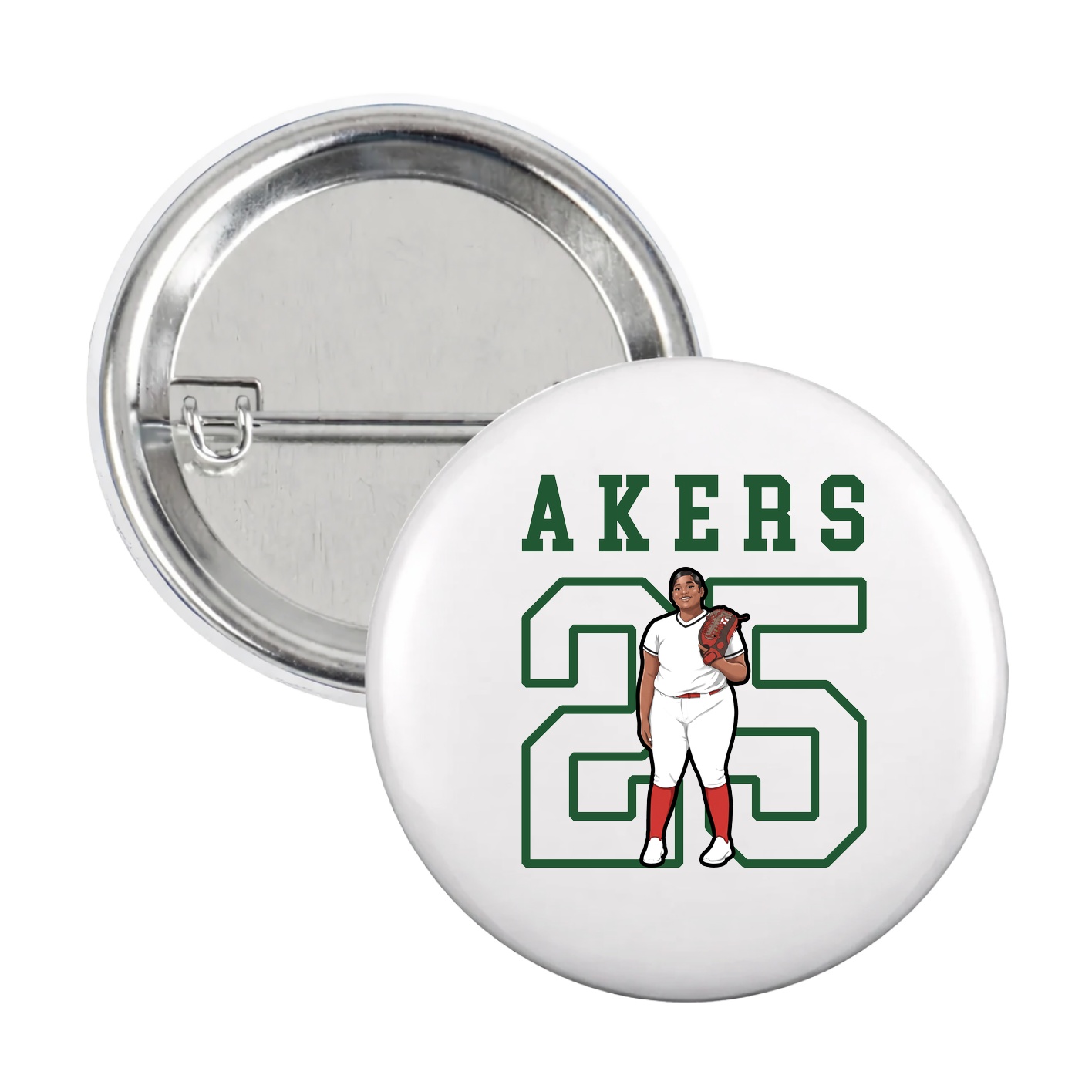 Game Day Button — Shirsey in White