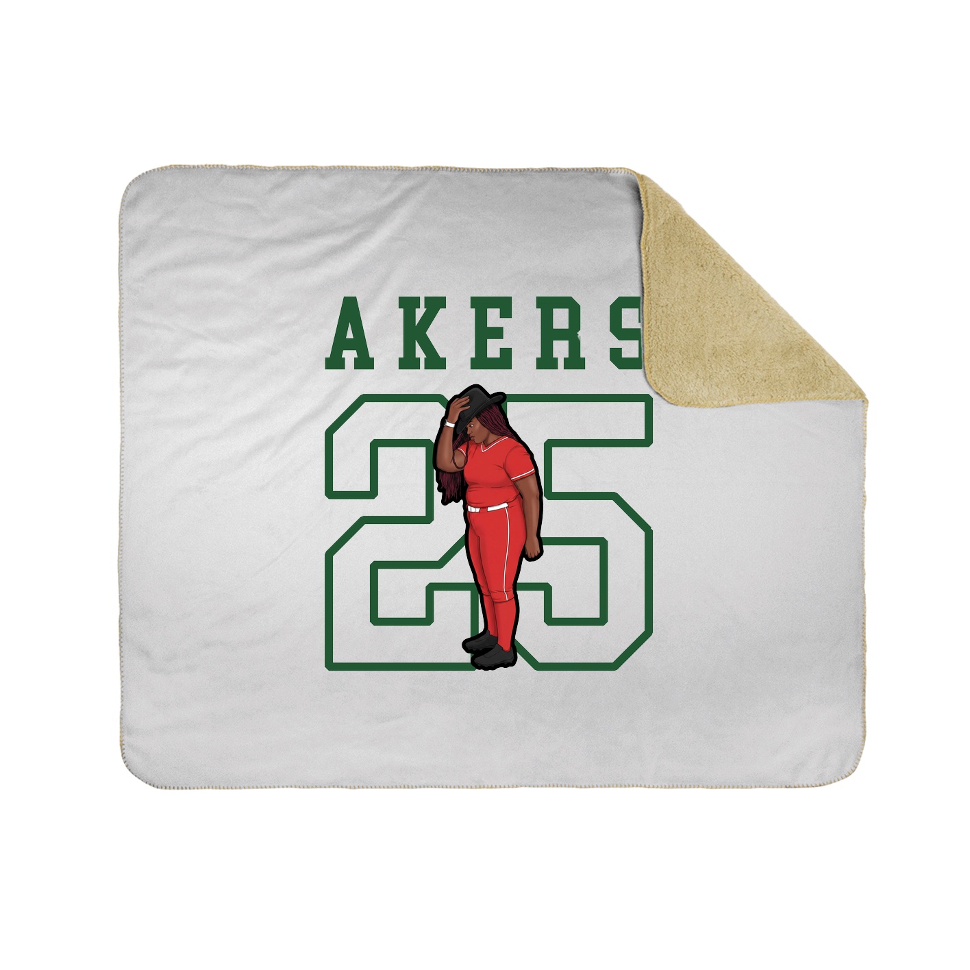 Throw Blanket — Shirsey in White