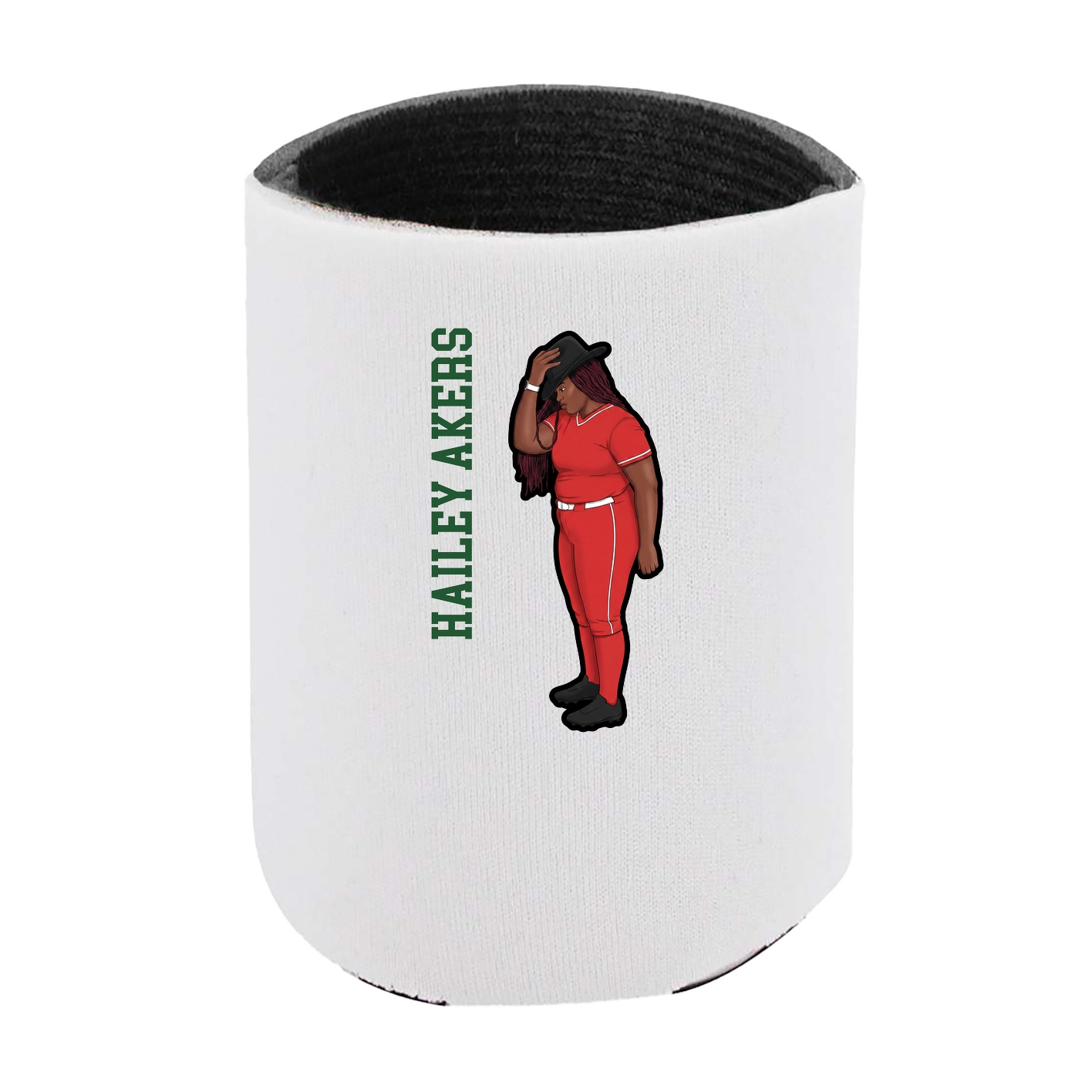 Can Holder — Name Vertical in White