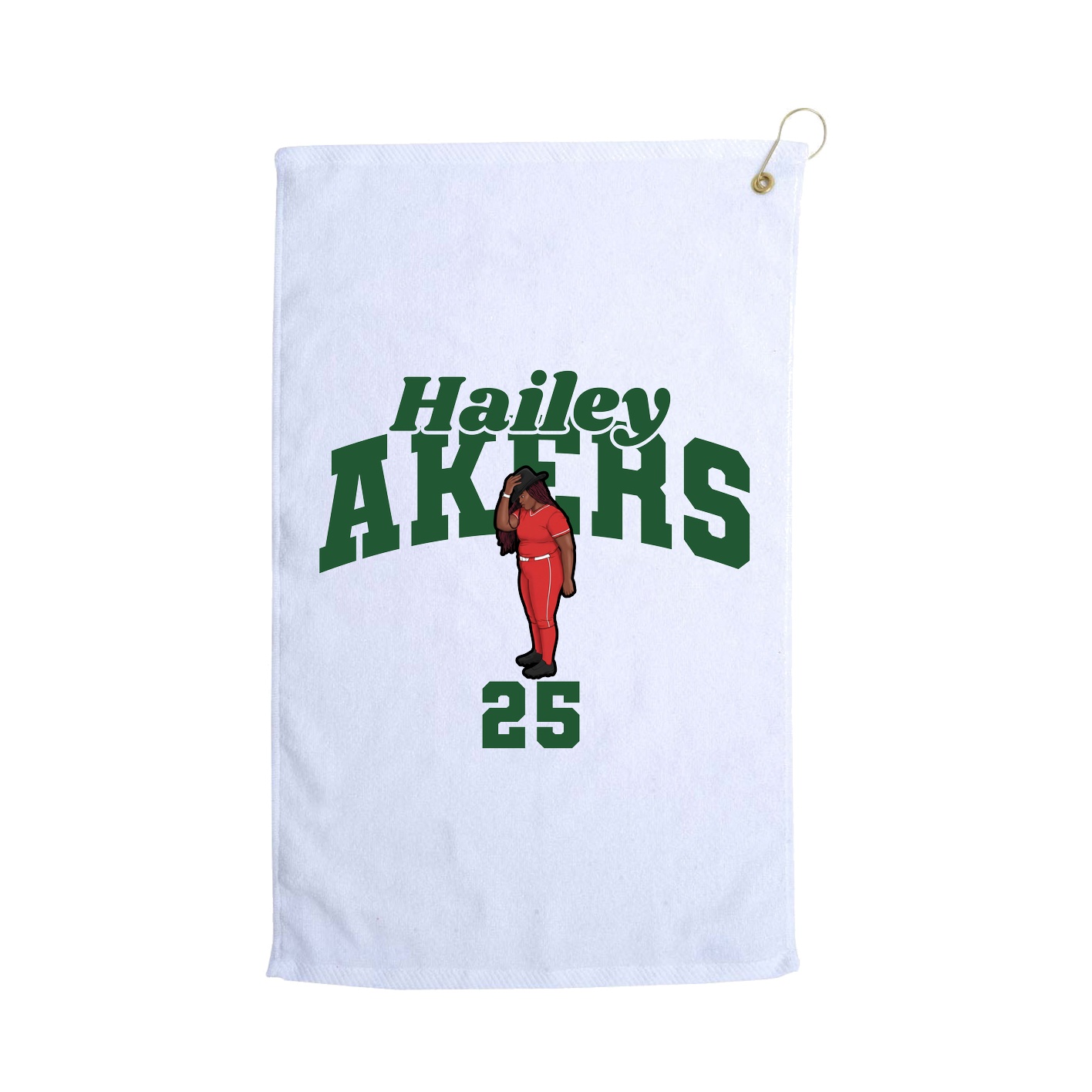 Golf Towel — Signature Arch in White