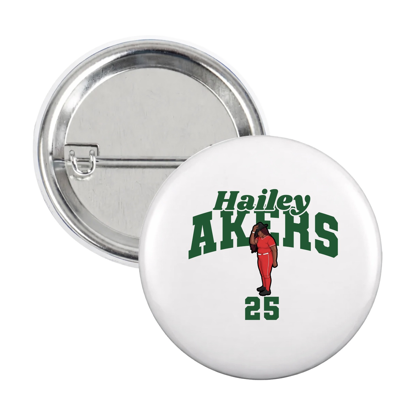 Game Day Button — Signature Arch in White