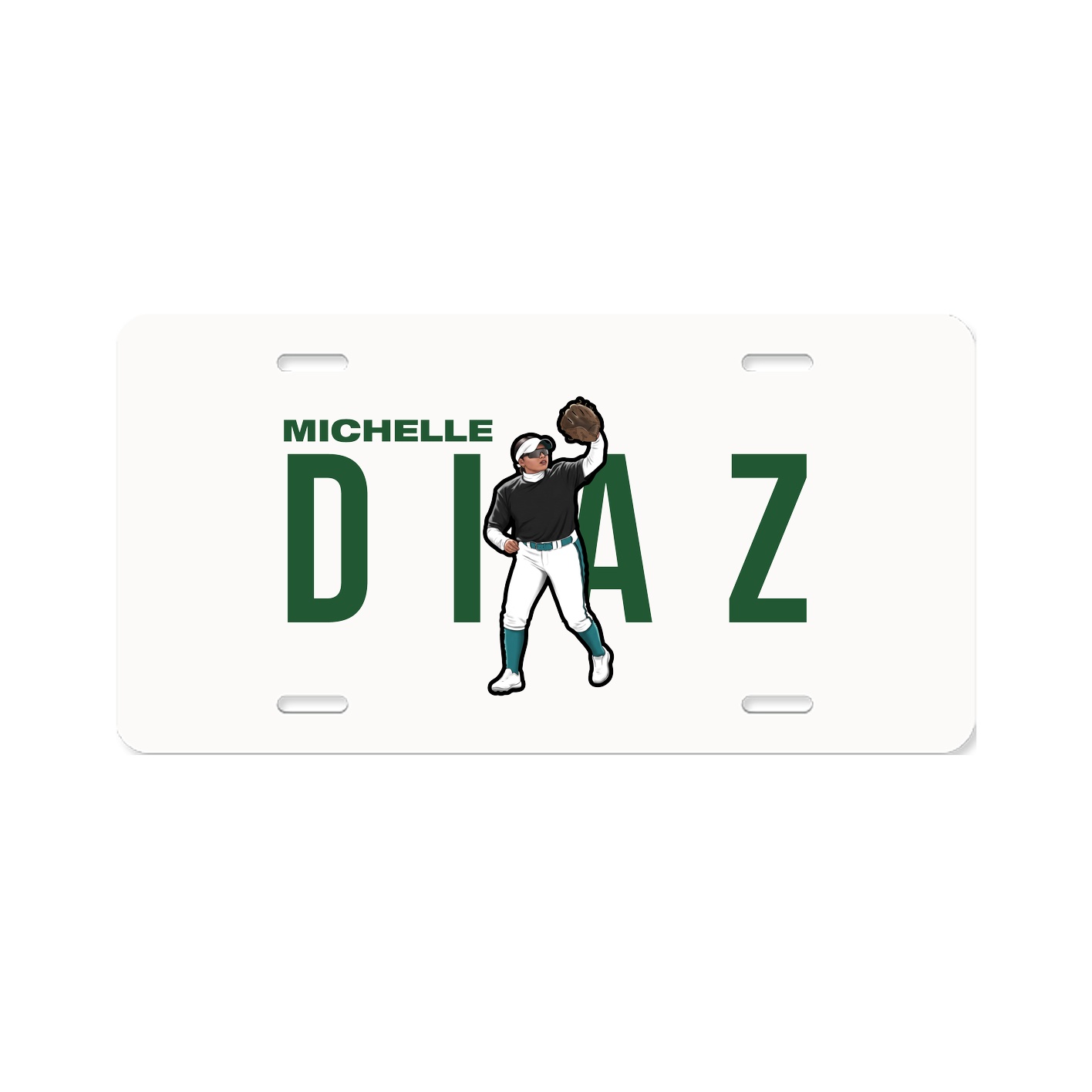 License Plate — Player Name in Classic