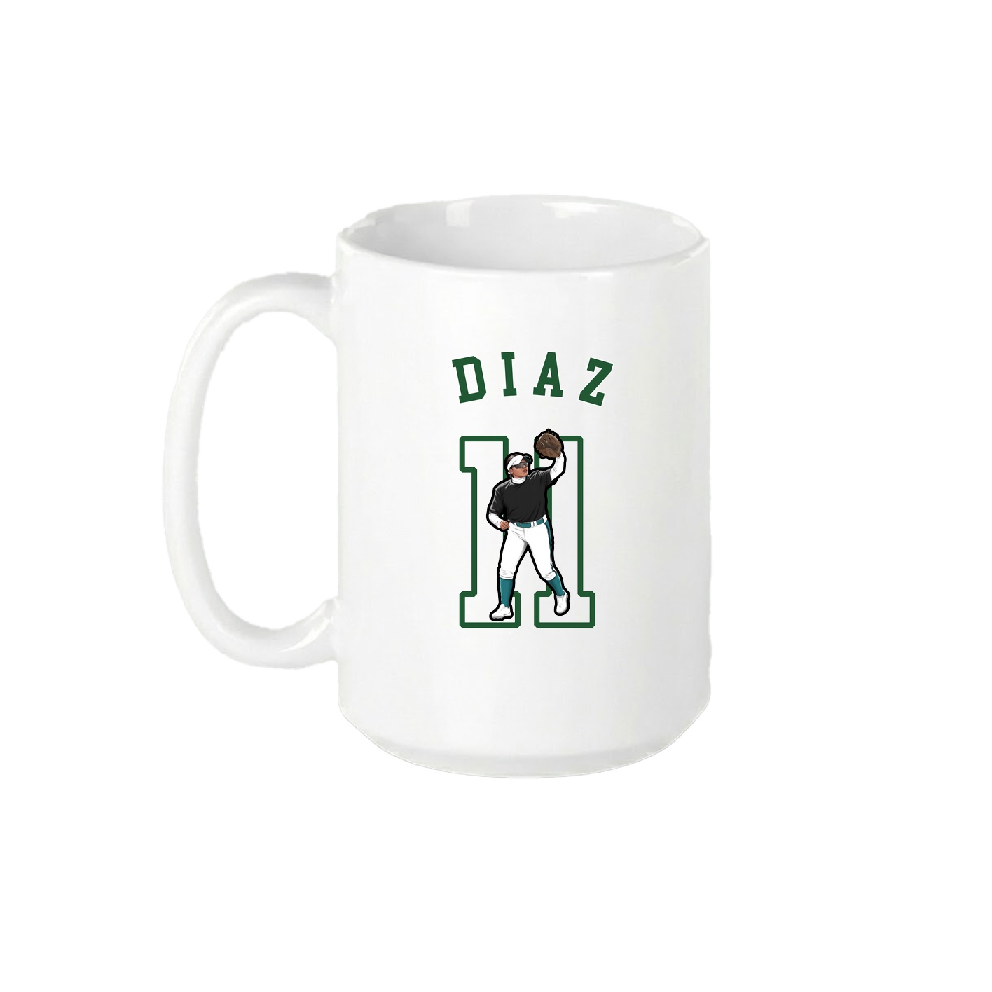 15oz Coffee Mug — Shirsey Arch in White