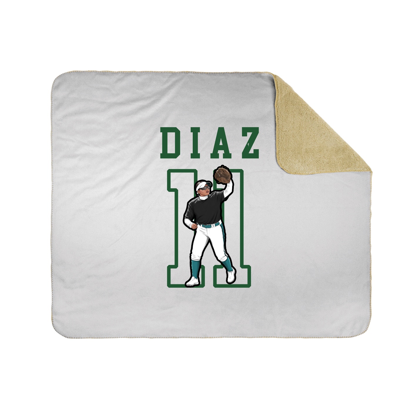 Throw Blanket — Shirsey in White