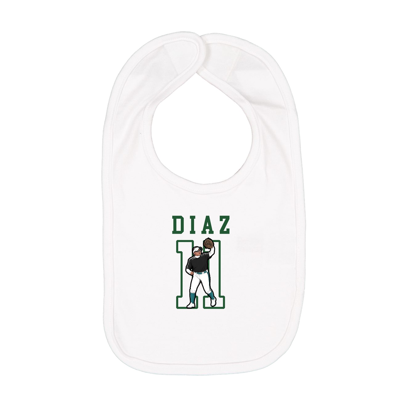 Infant Bib — Shirsey in White