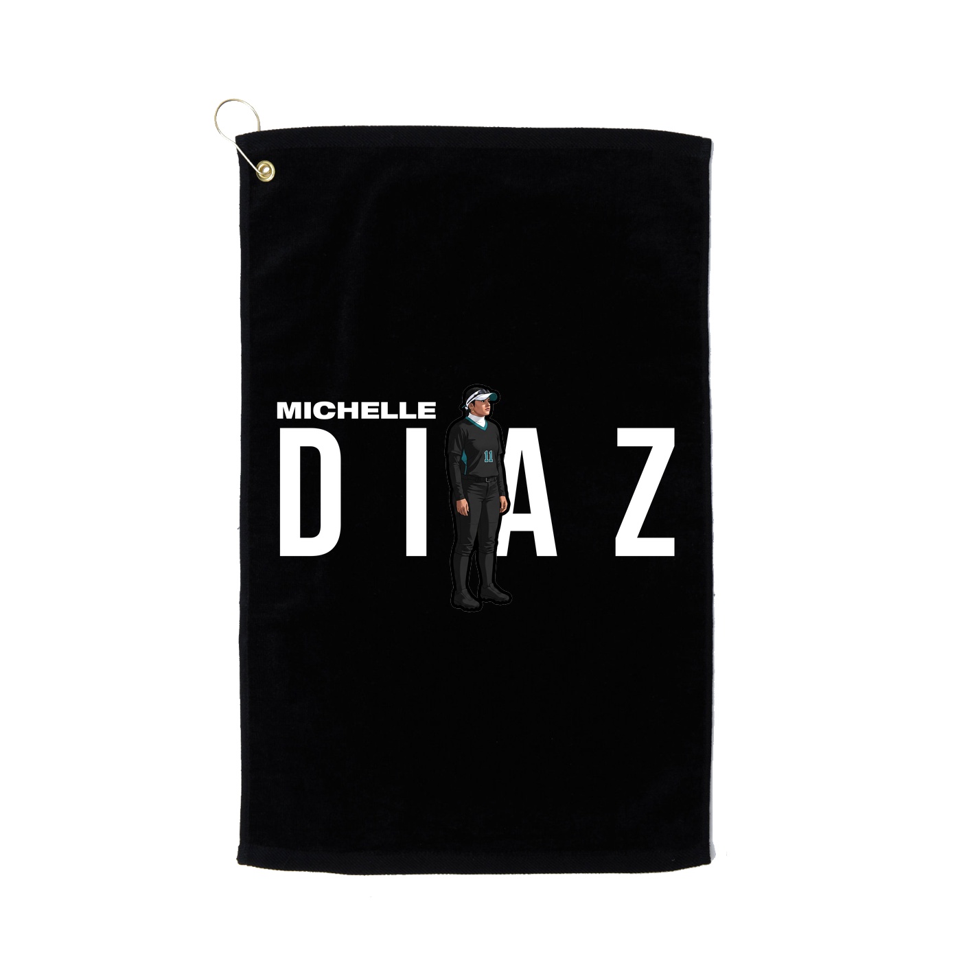 Golf Towel — Player Name in Black