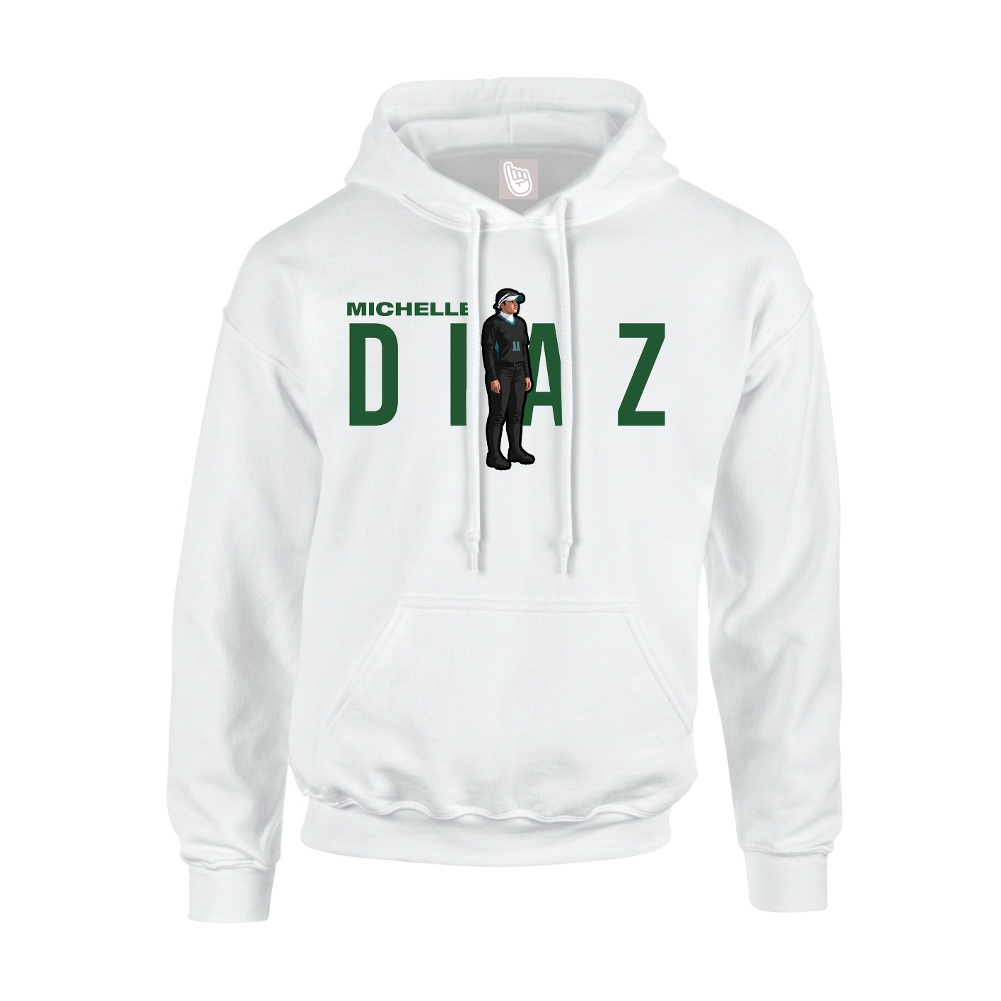 Hoodie — Player Name in White