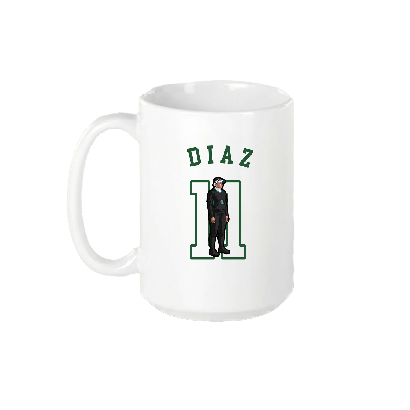 15oz Coffee Mug — Shirsey Arch in White