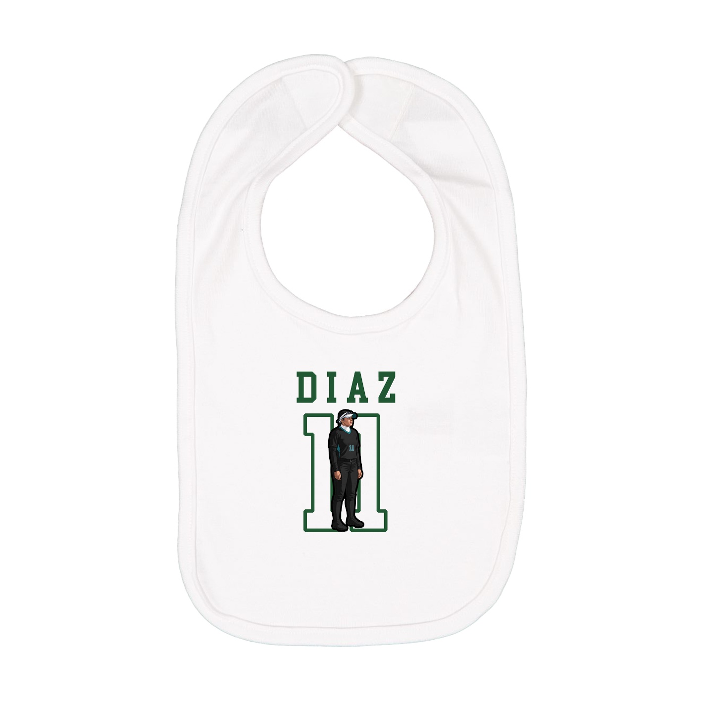 Infant Bib — Shirsey in White
