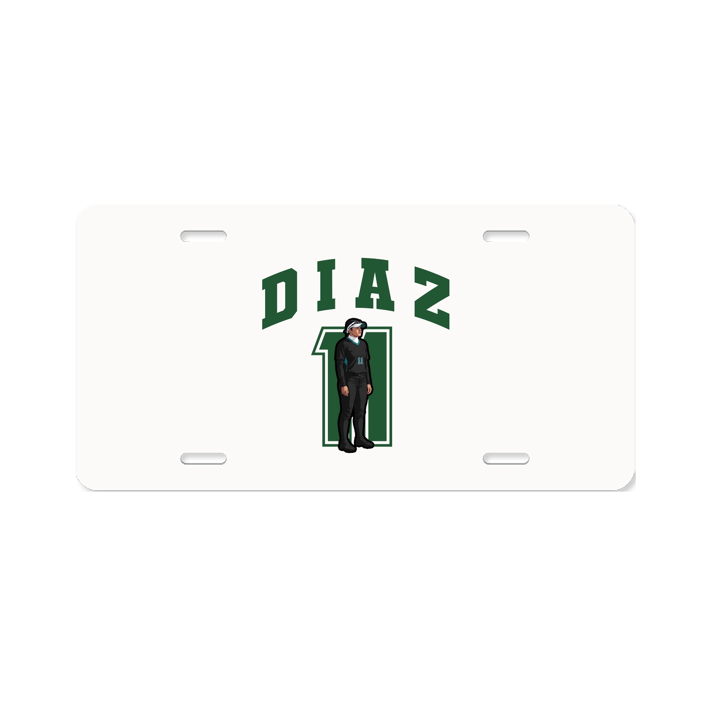 License Plate — Number in Classic