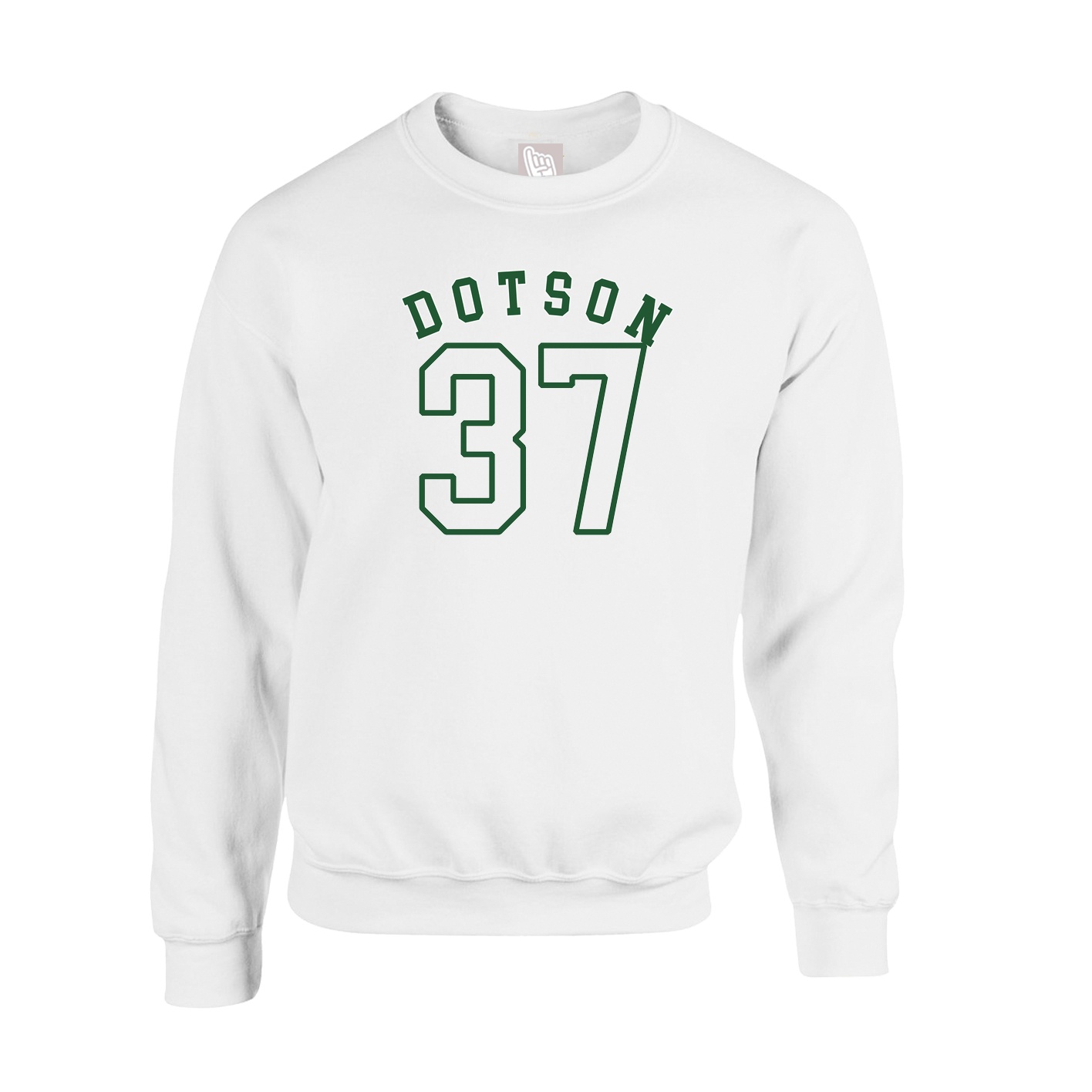Fleece Crew — Shirsey Arch in White