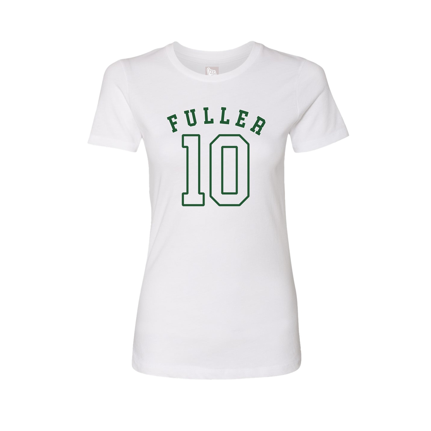 Fitted Women's Tee — Shirsey Arch in White