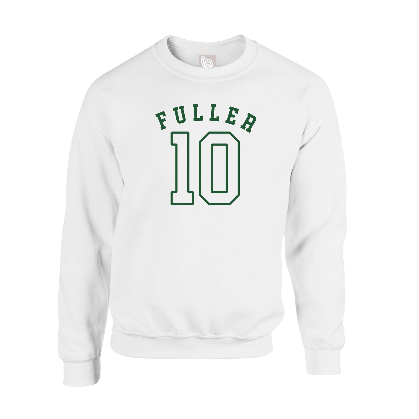 Fleece Crew — Shirsey Arch in White