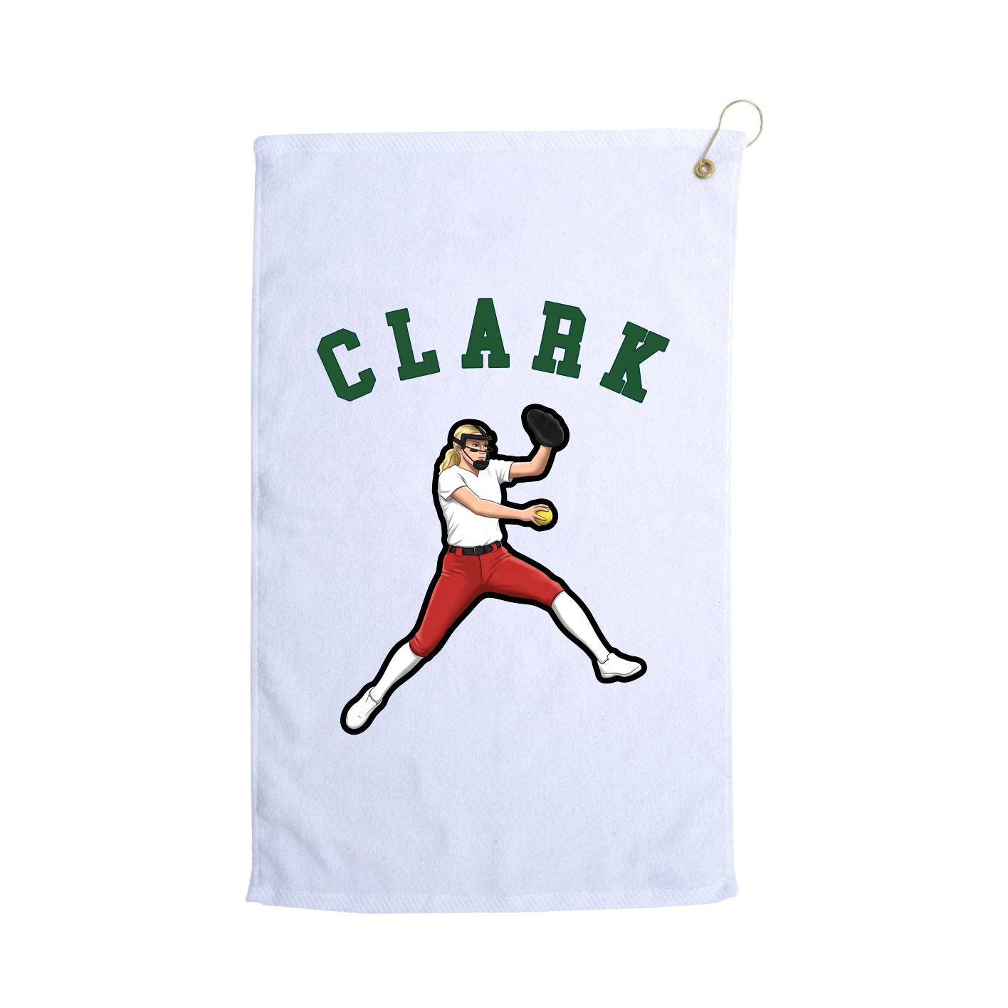 Golf Towel — Shirsey Arch in White