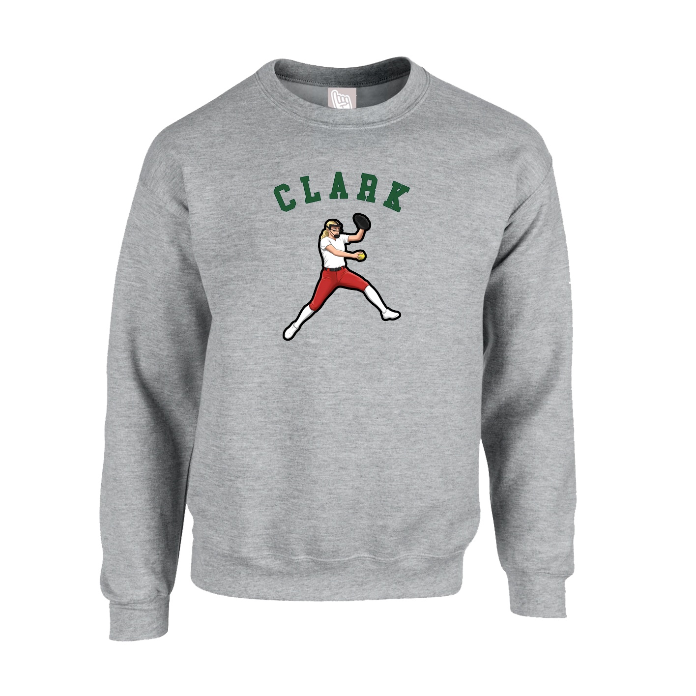 Fleece Crew — Shirsey Arch in Grey