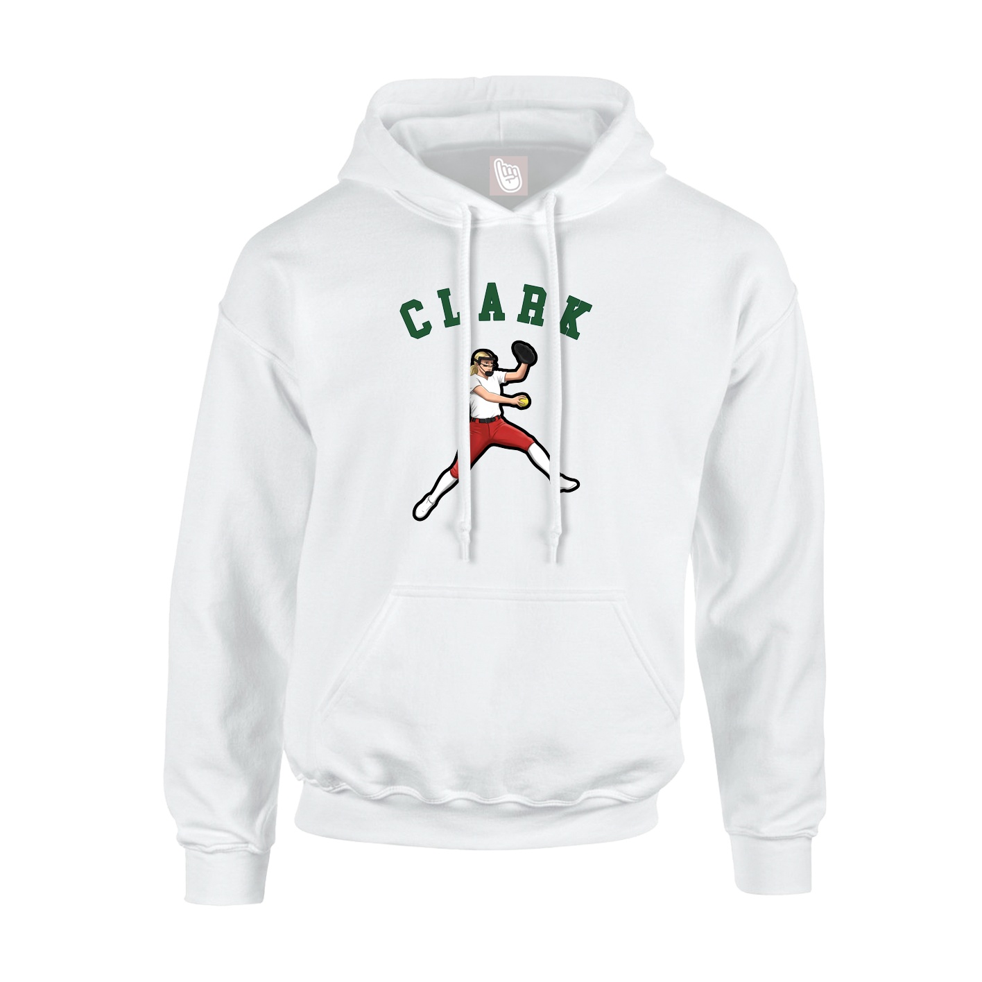 Youth Hoodie — Shirsey Arch in White