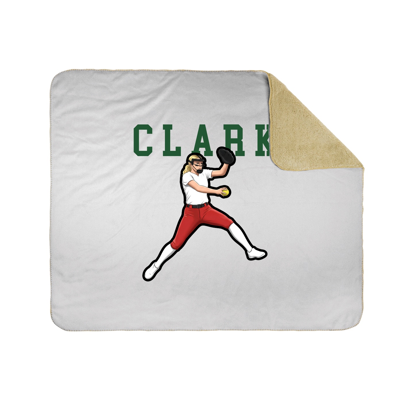 Throw Blanket — Shirsey in White