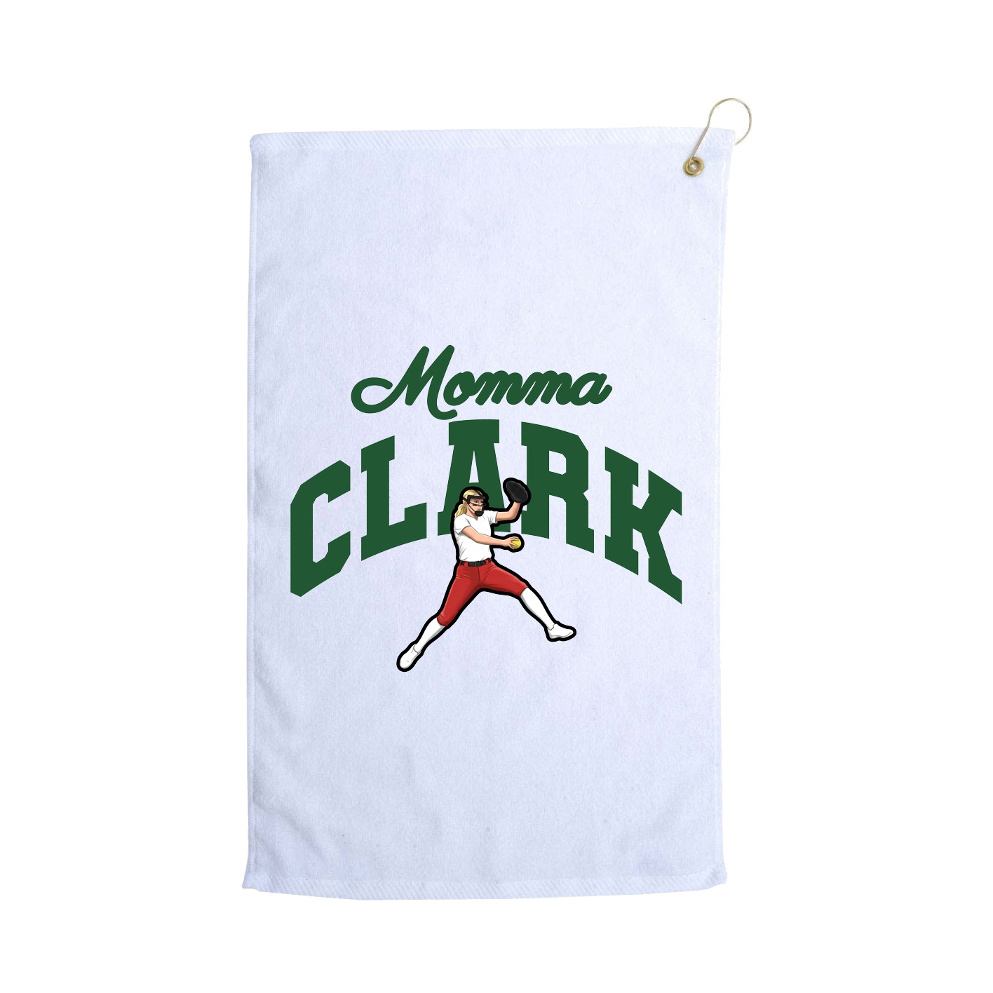 Golf Towel — Mothers Day Arch in White