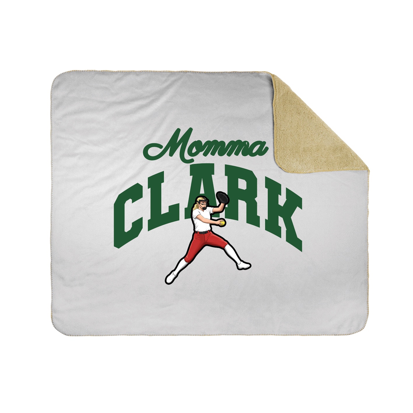 Throw Blanket — Mothers Day Arch in White