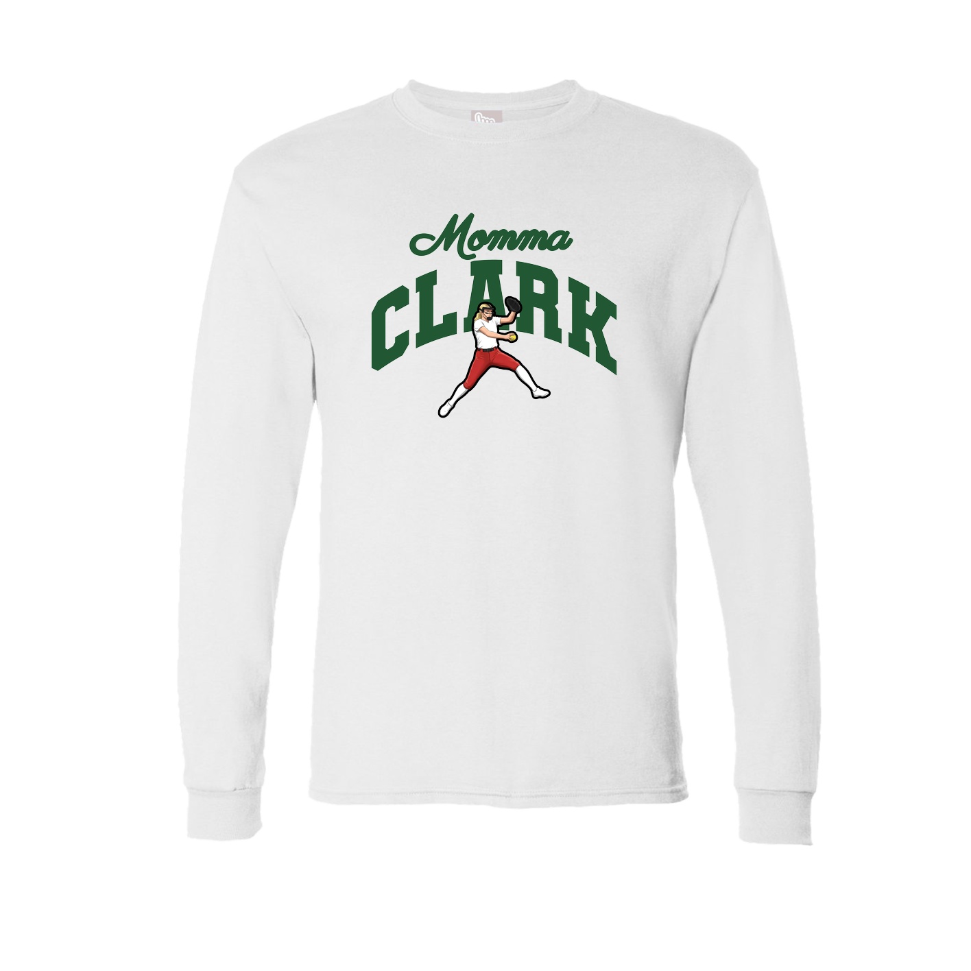 Long Sleeve Tee — Mothers Day Arch in White