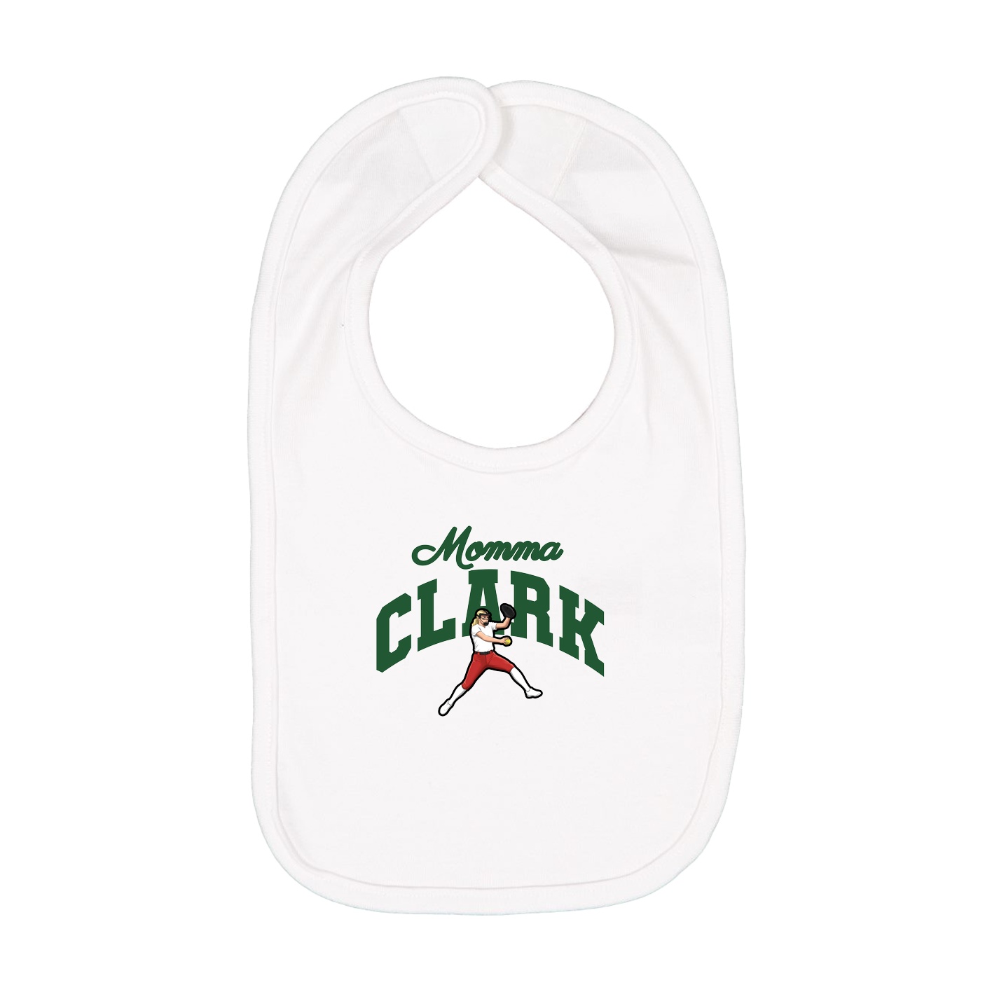 Infant Bib — Mothers Day Arch in White