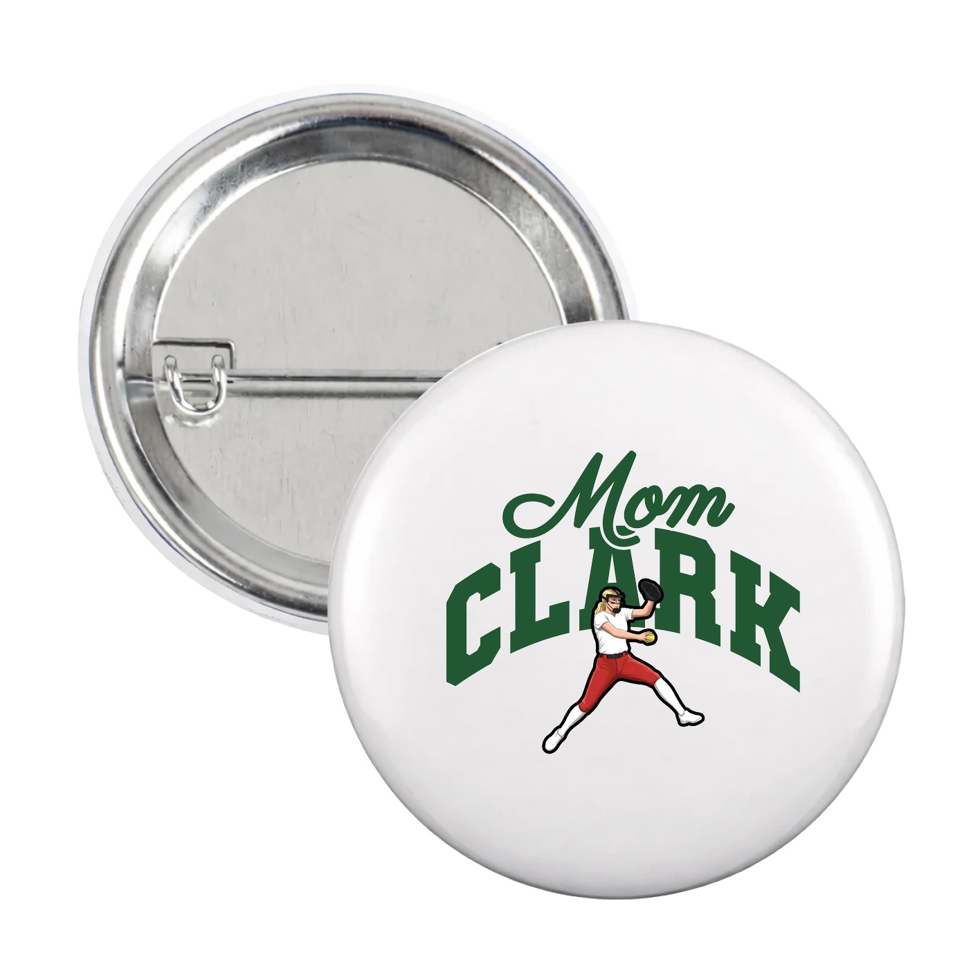Game Day Button — Mothers Day Arch in White