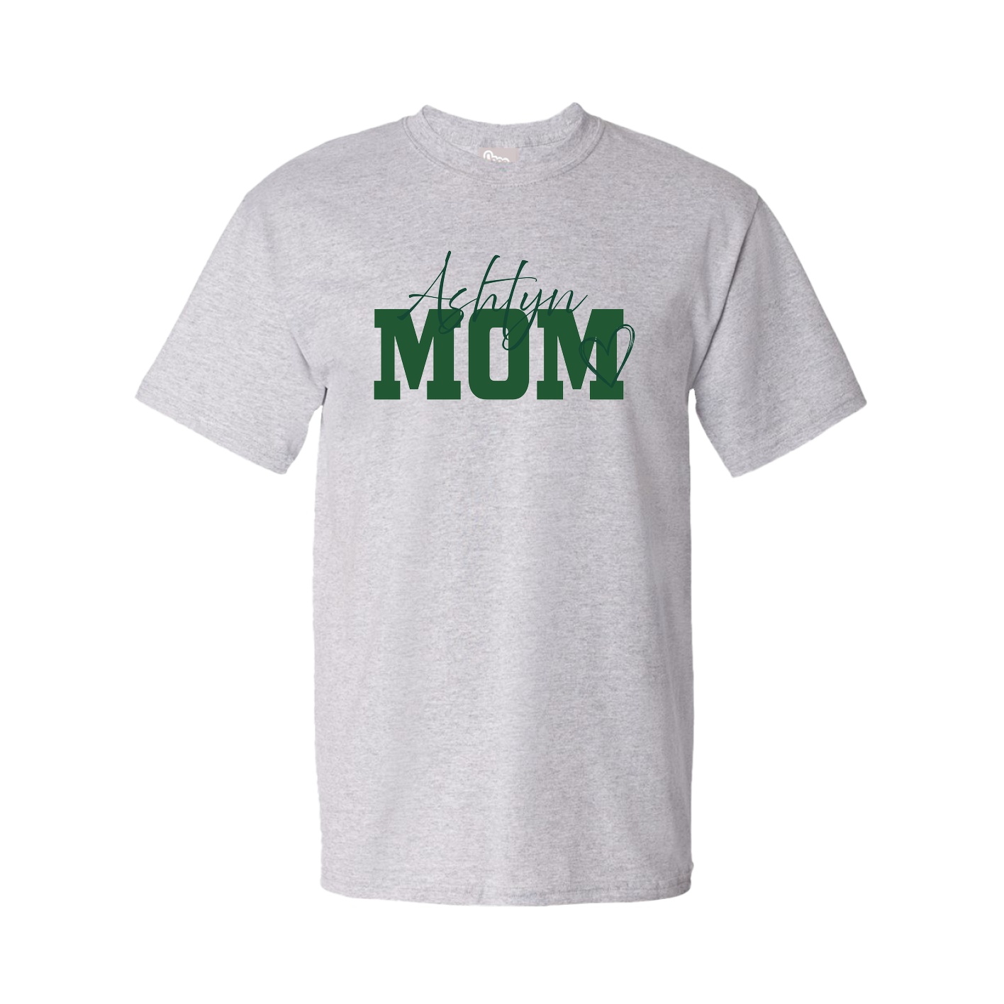 Youth Tee — Mothers Day Script in Grey