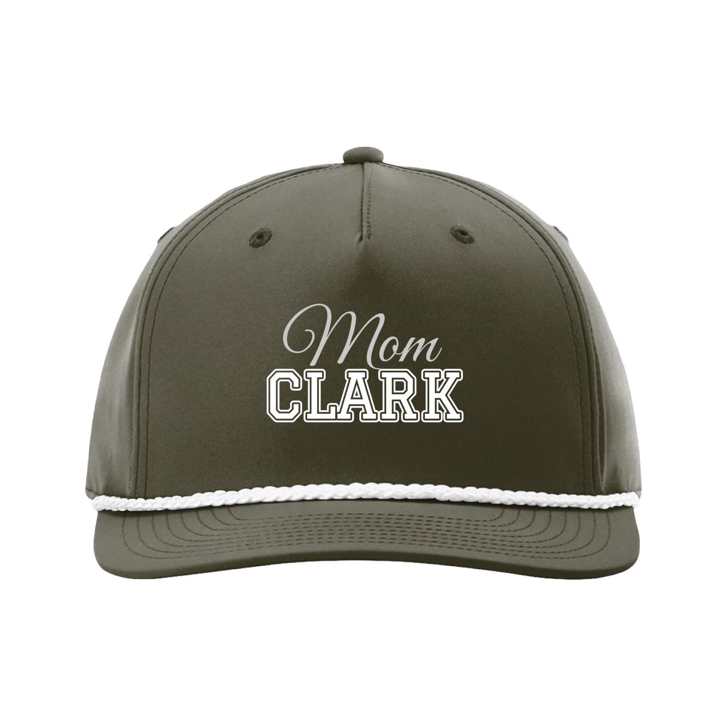 Five-Panel Classic Rope Cap — Mothers Day Block in Green