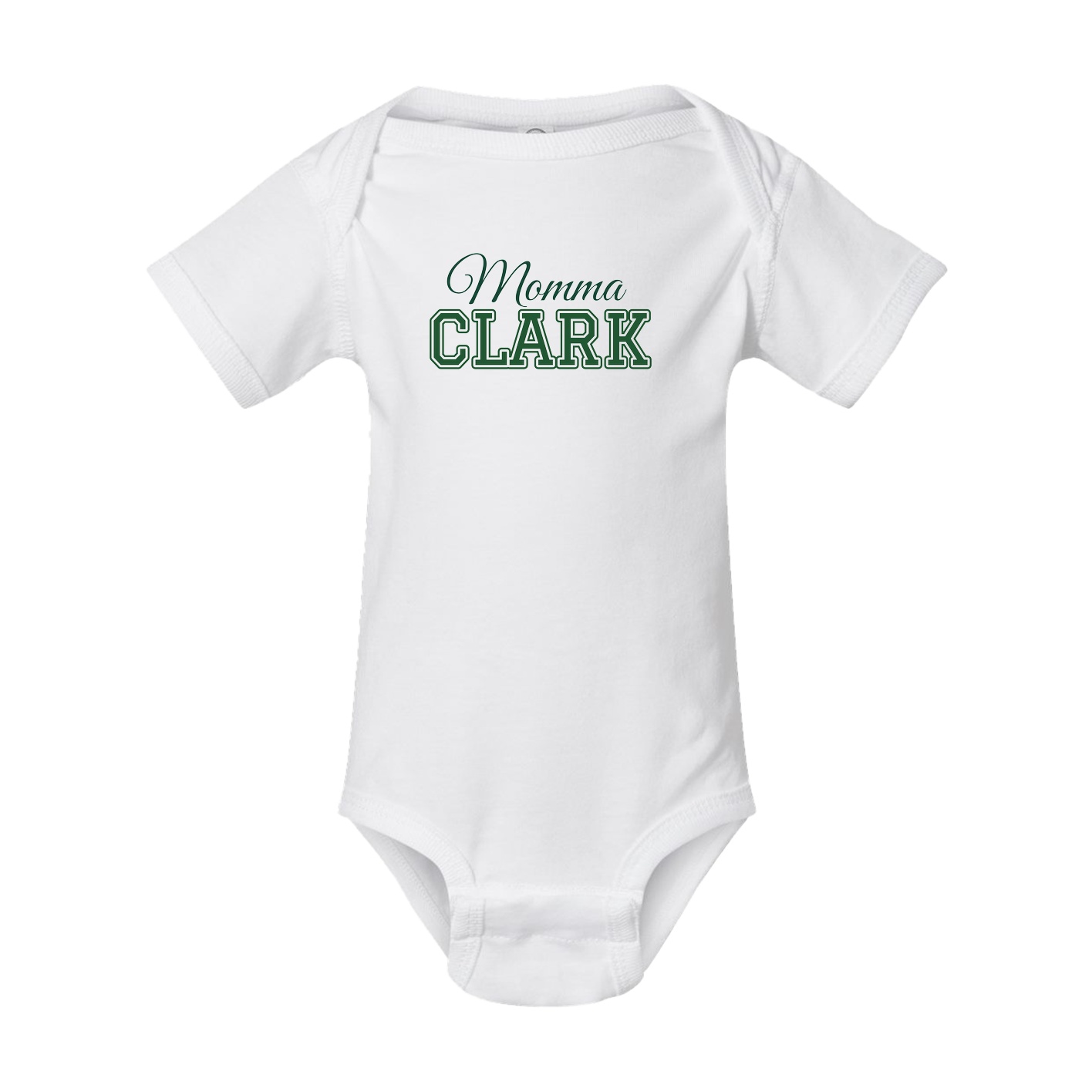 Baby Onesie — Mothers Day Block in White