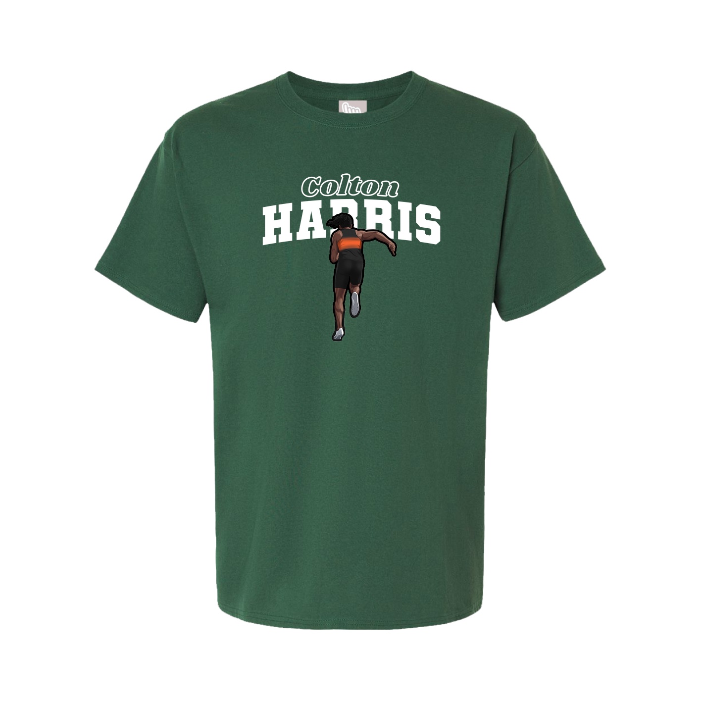 Youth Tee — Name Arch in Green