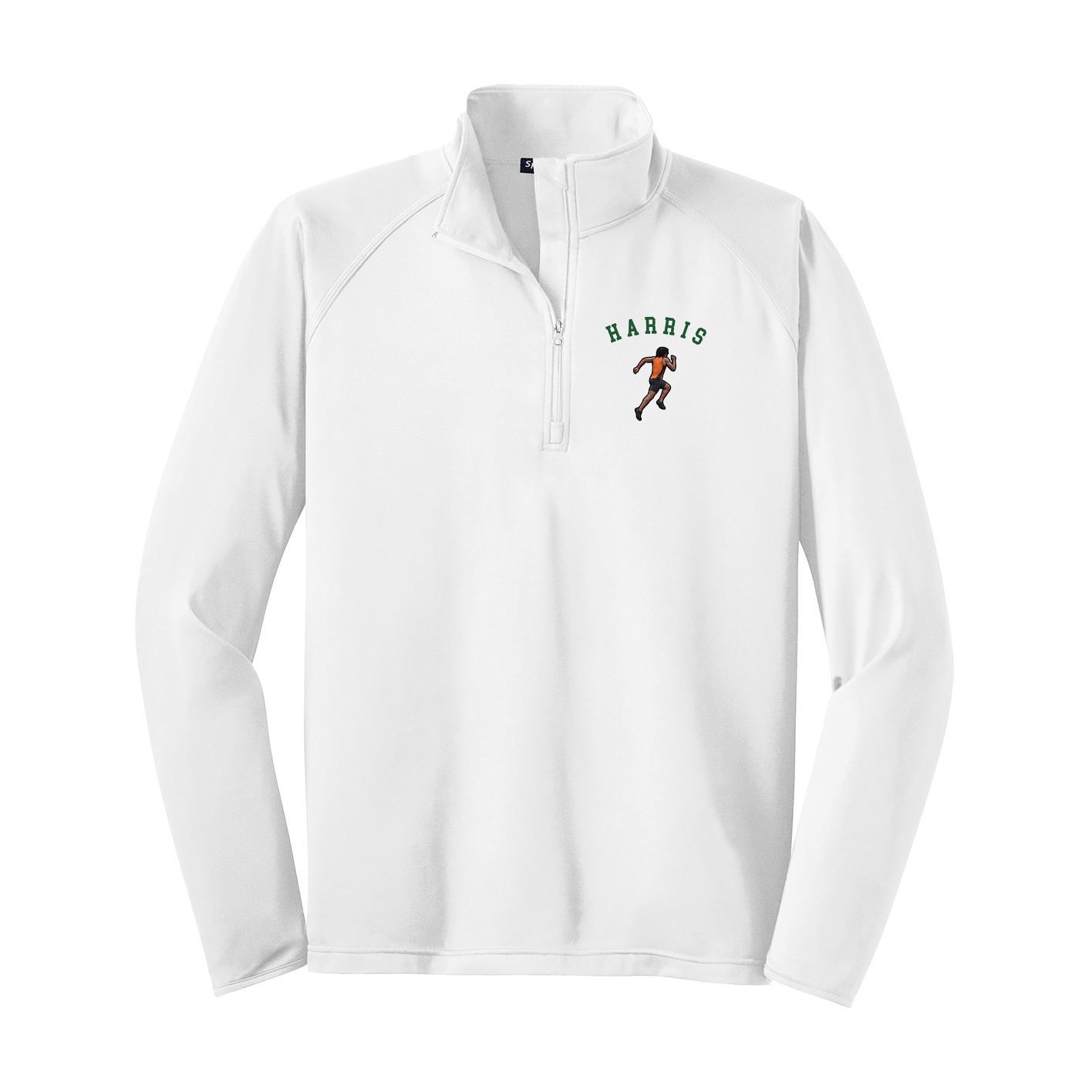 Q-Zip Pullover — Shirsey Arch in White