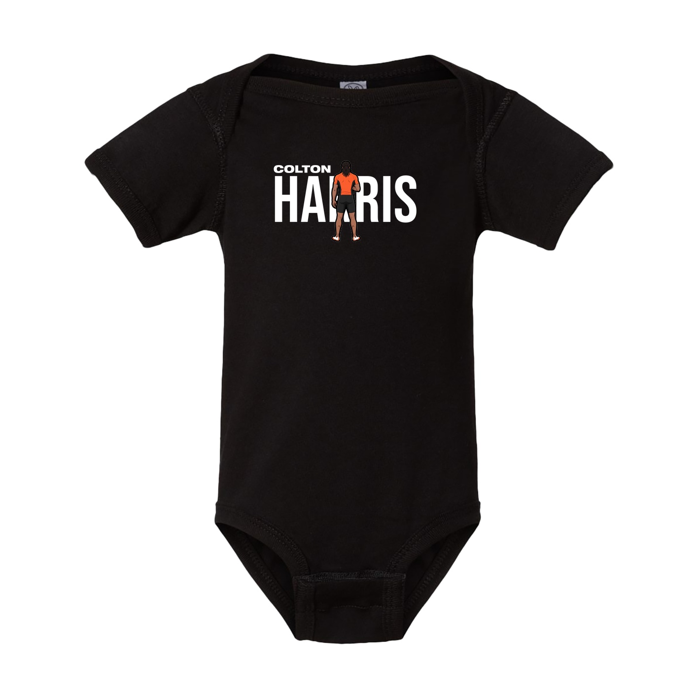 Baby Onesie — Player Name in Black