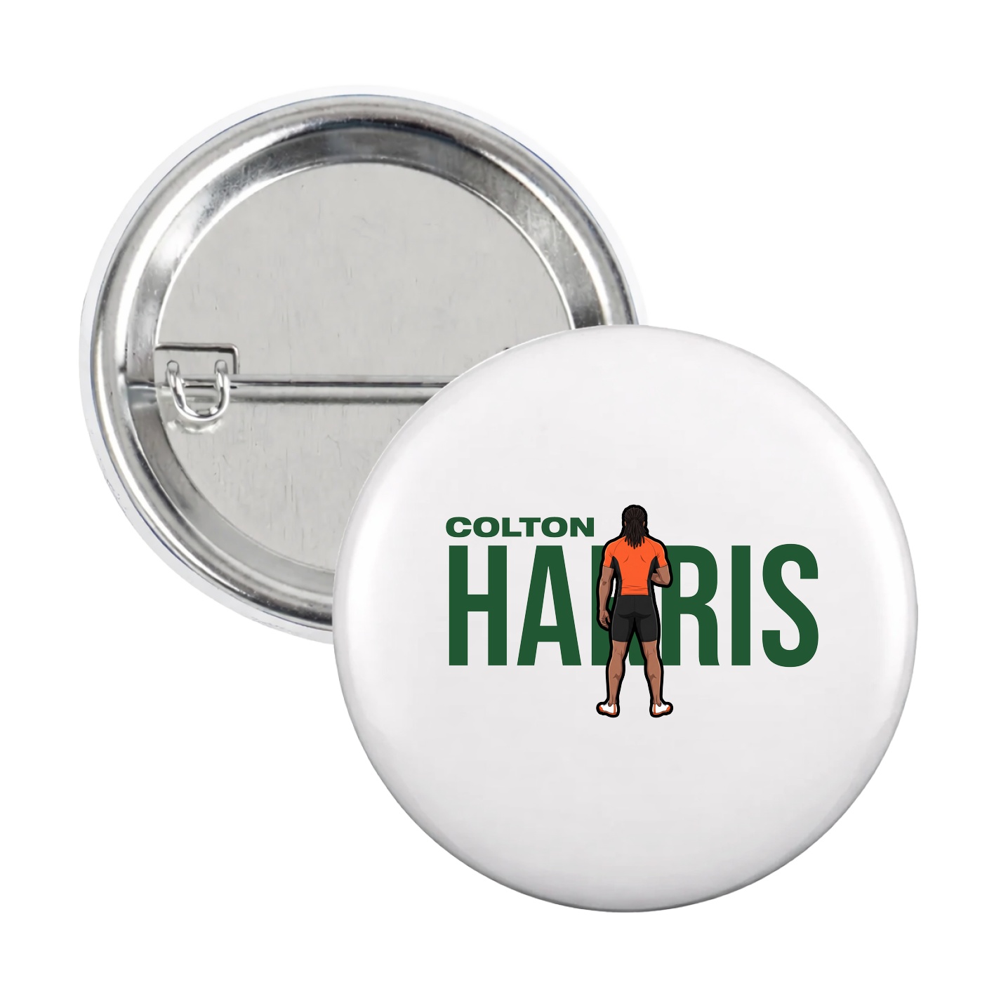 Game Day Button — Player Name in White