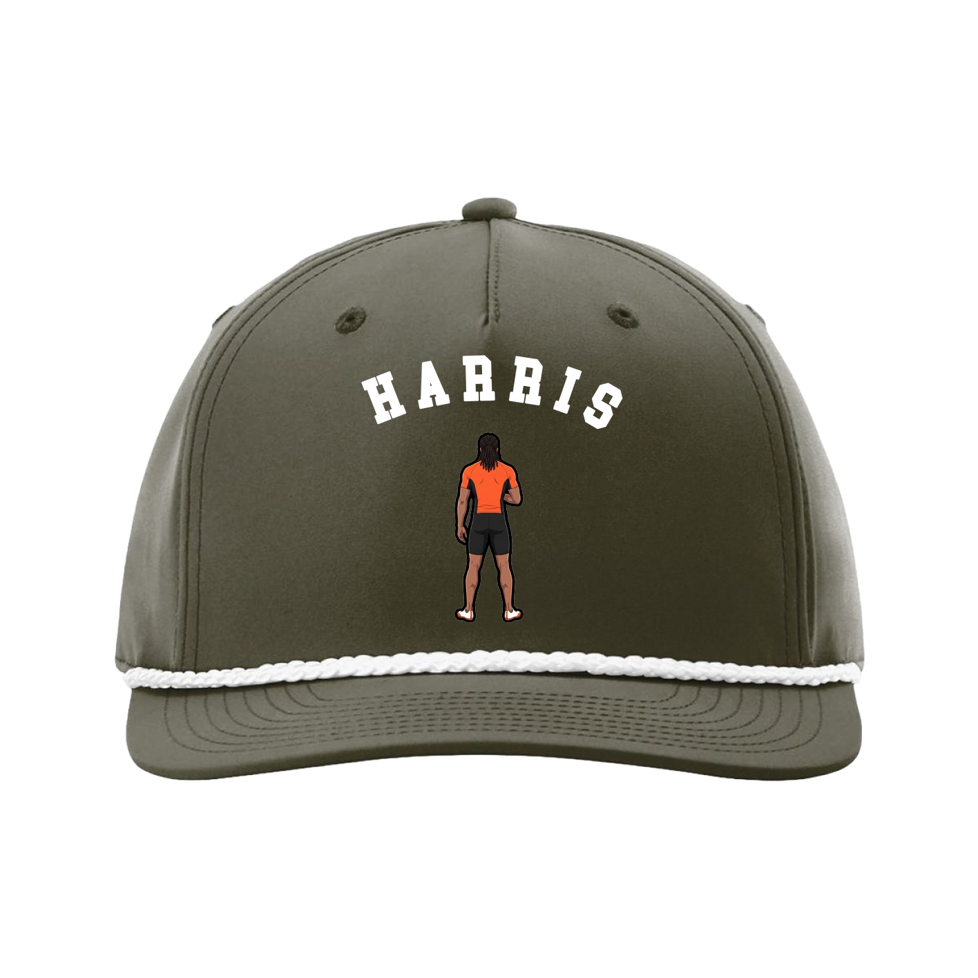 Five-Panel Classic Rope Cap — Shirsey Arch in Green