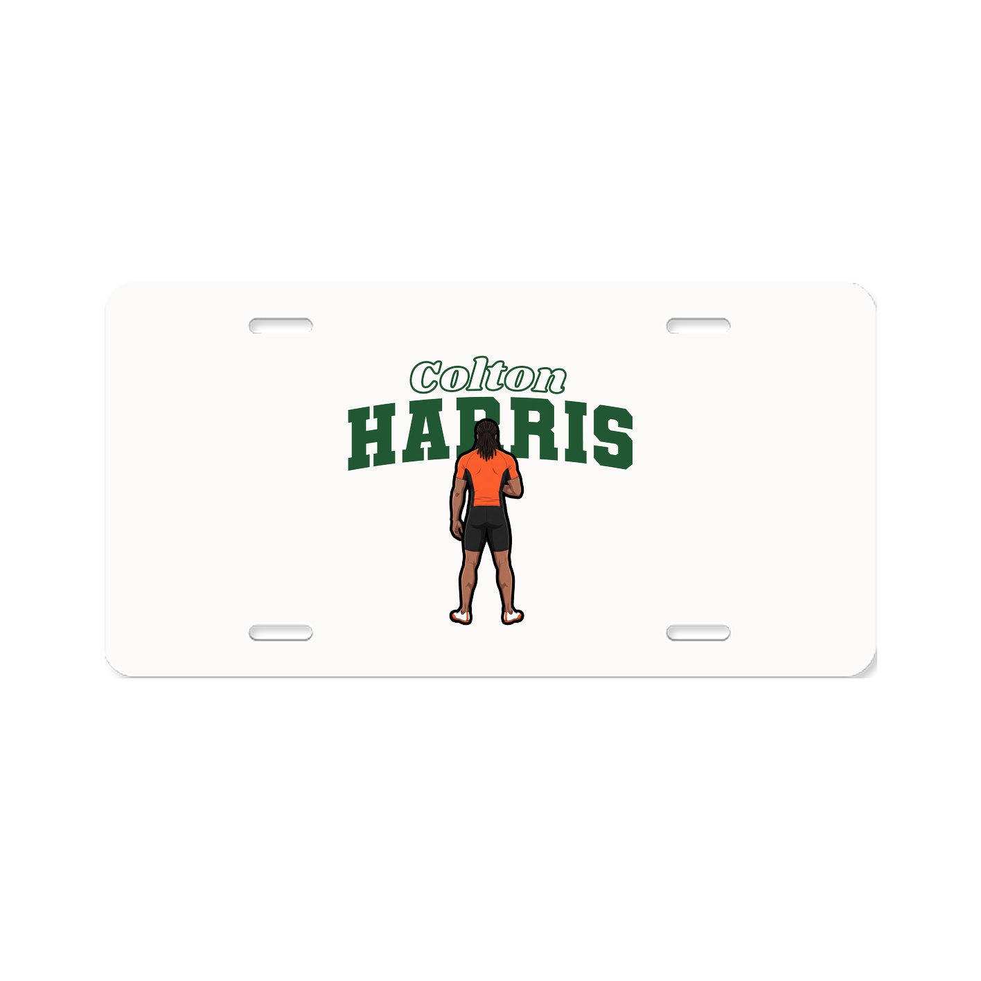 License Plate — Name Arch in Classic