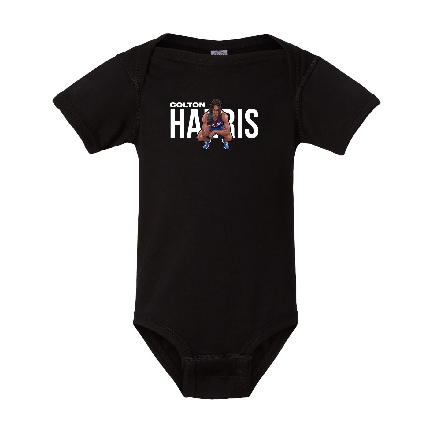 Baby Onesie — Player Name in Black