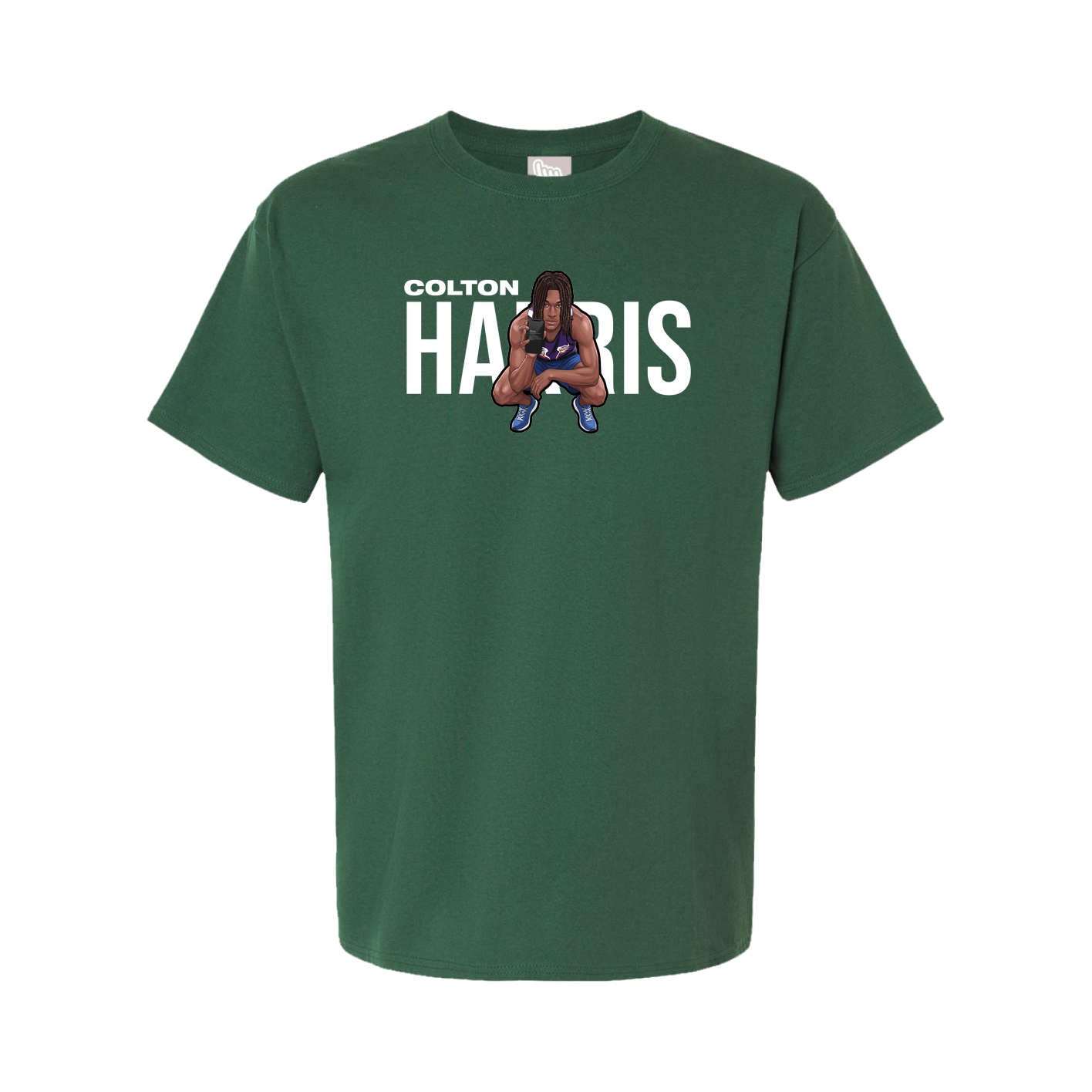 Youth Tee — Player Name in Green