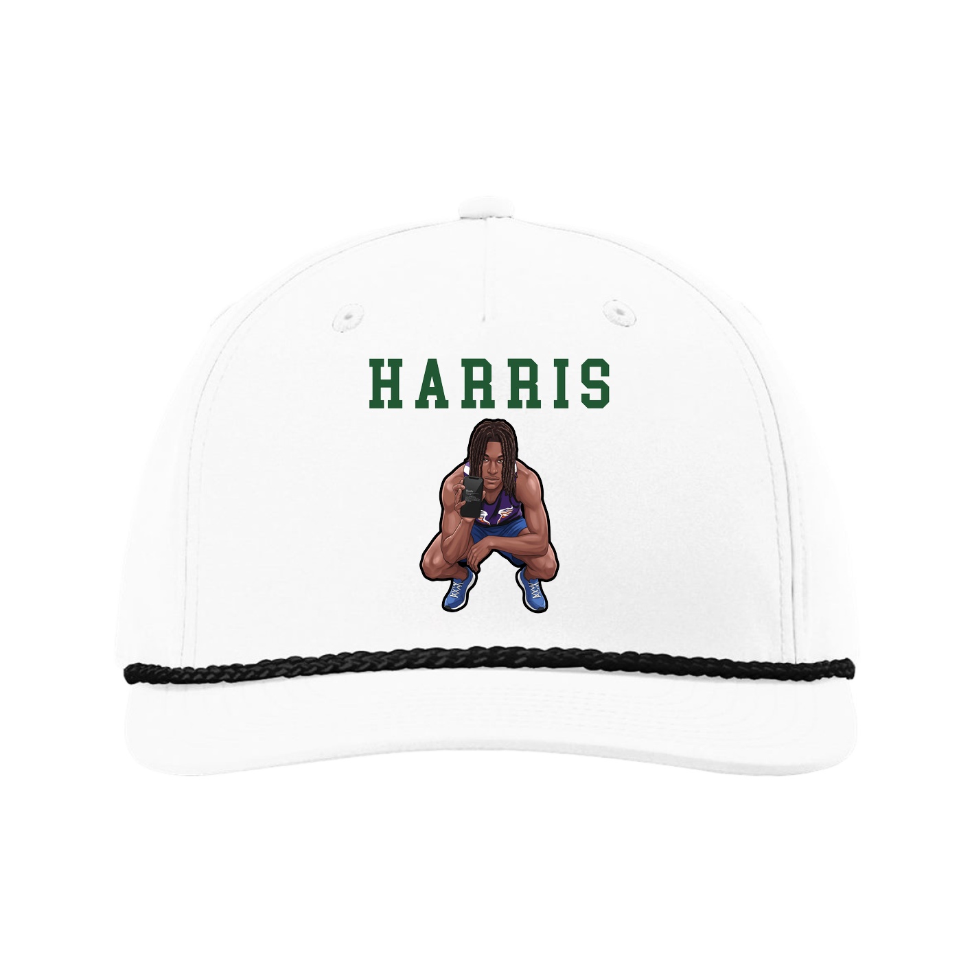 Five-Panel Classic Rope Cap — Shirsey in White