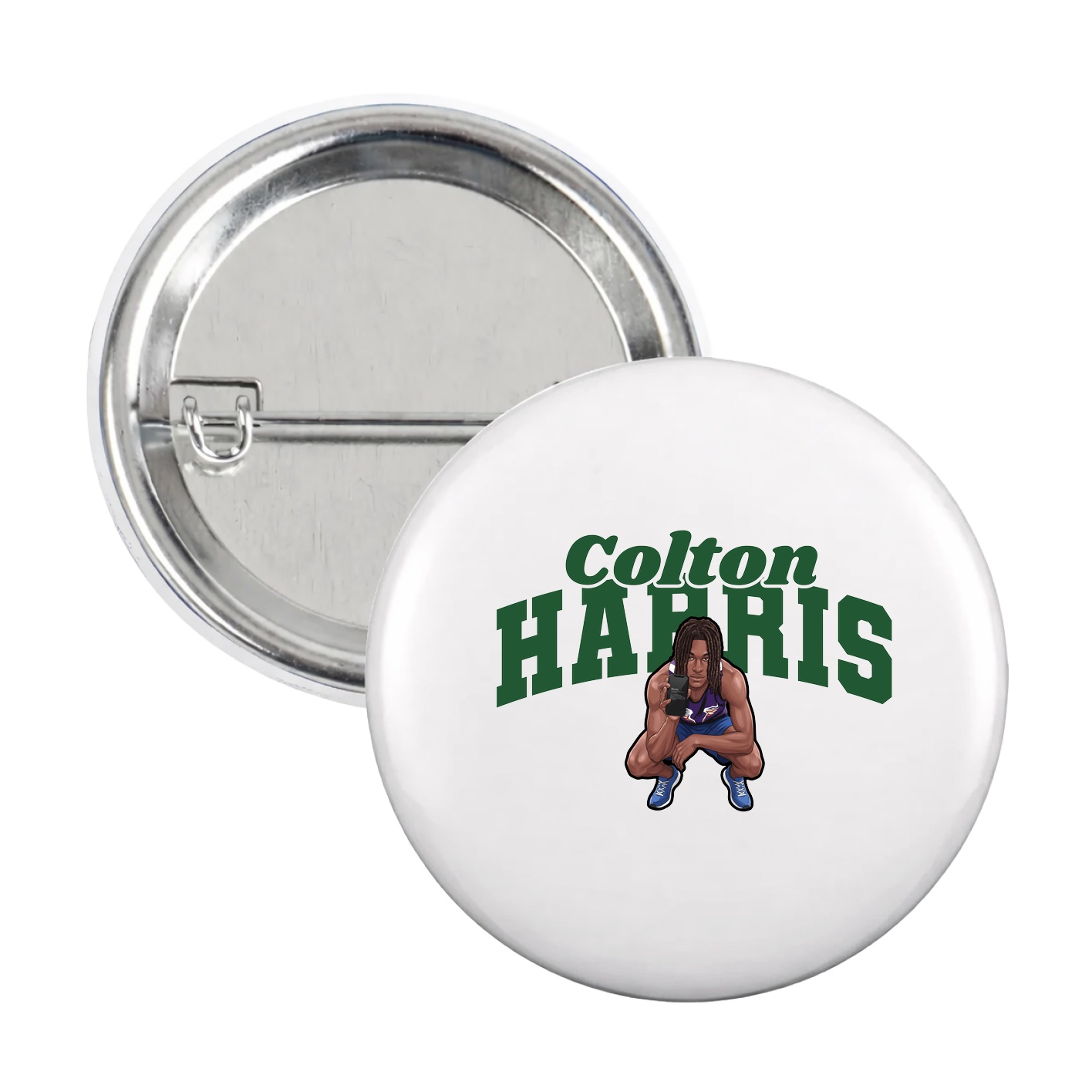 Game Day Button — Signature Arch in White