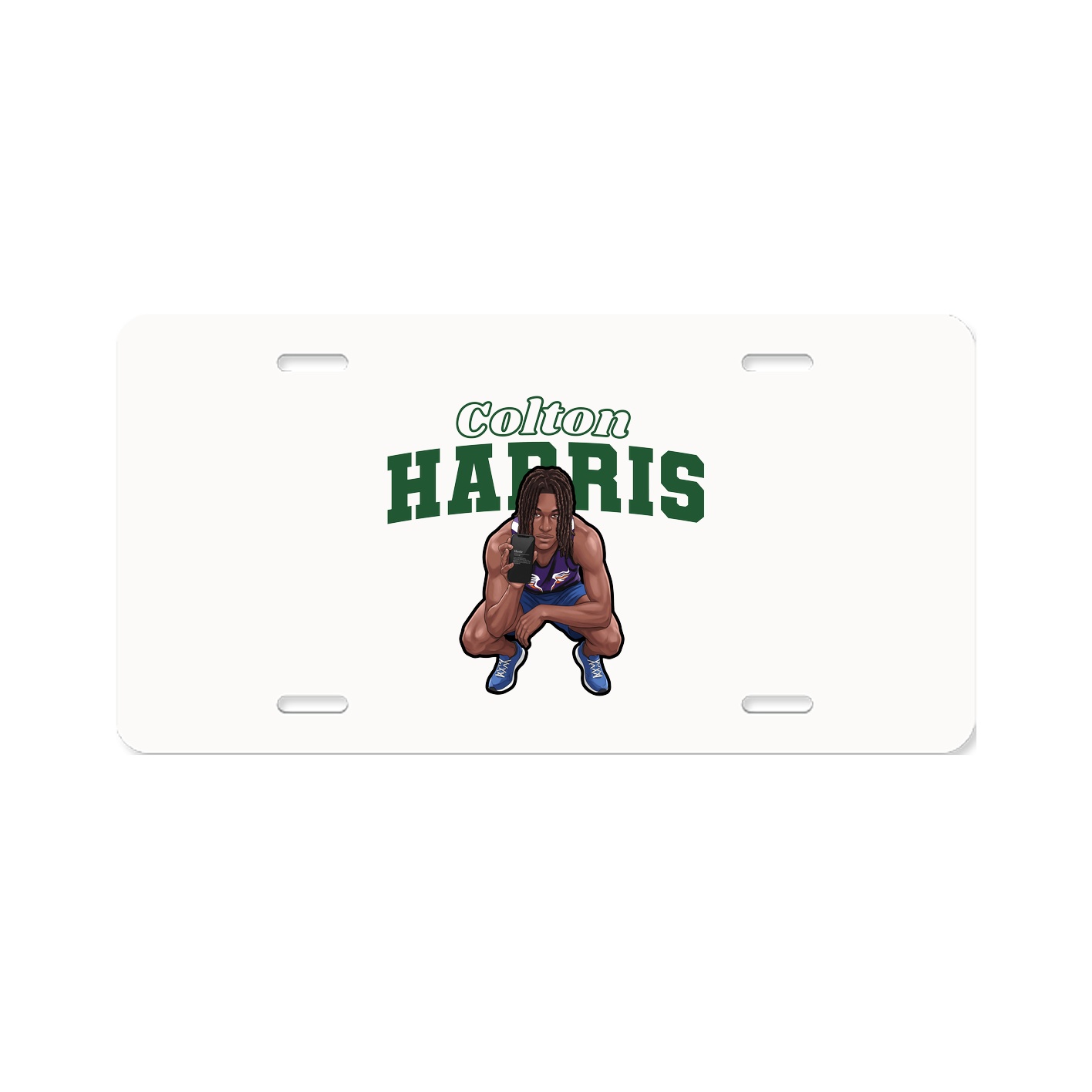 License Plate — Name Arch in Classic