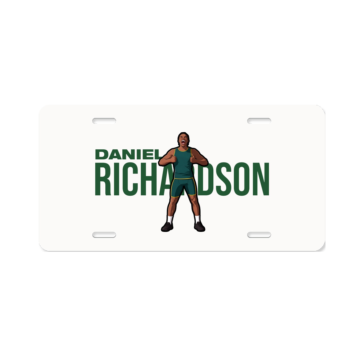 License Plate — Player Name in Classic