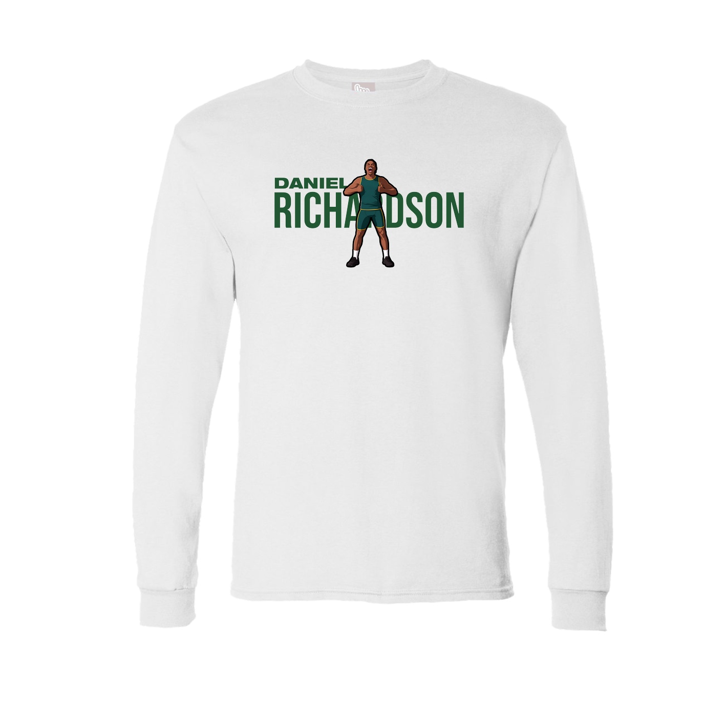 Long Sleeve Tee — Player Name in White