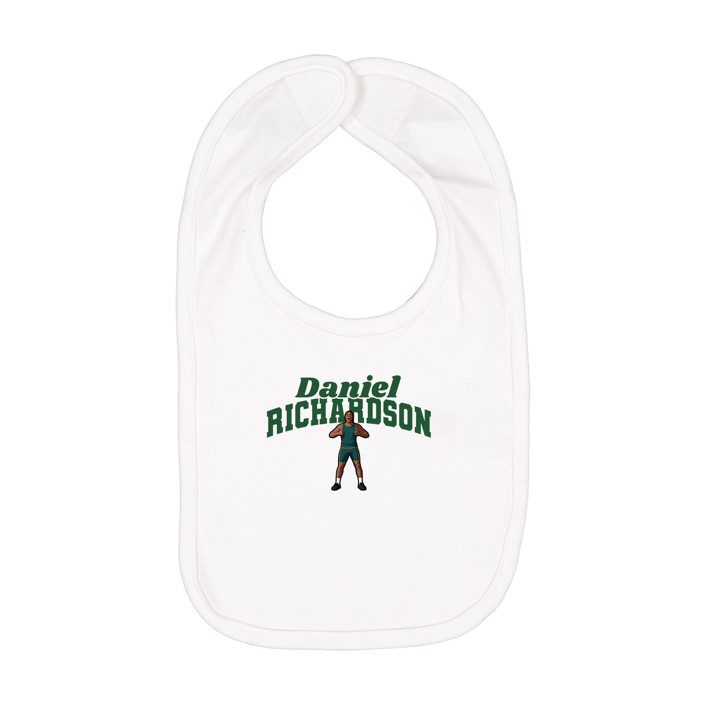 Infant Bib — Signature Arch in White