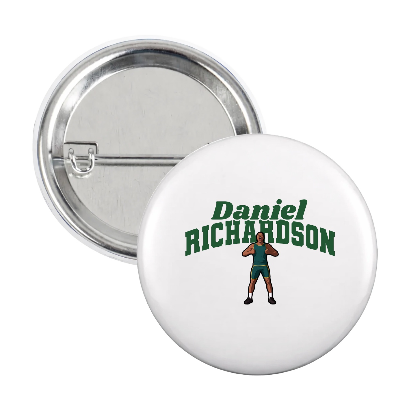 Game Day Button — Signature Arch in White